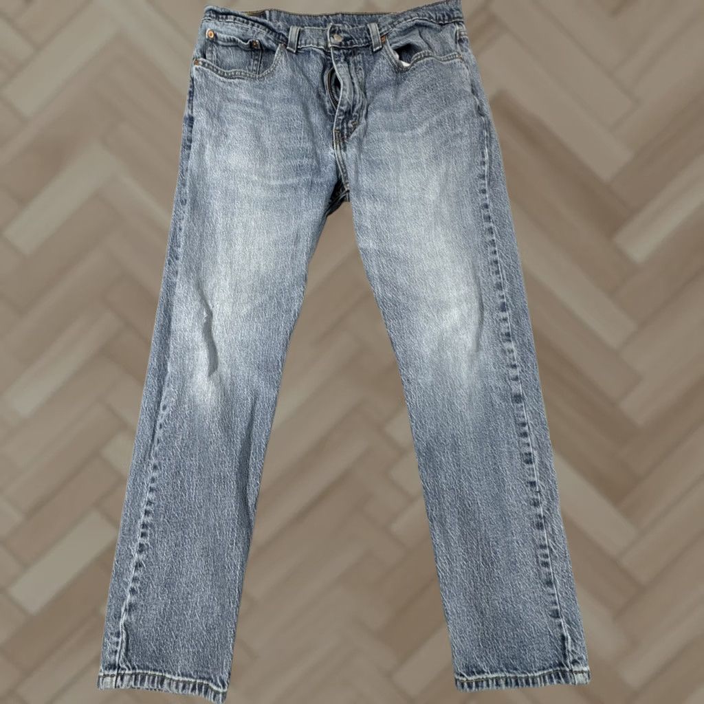 Levi's Levi'S 502 Jeans Men Blue High Rise Straight Fit Medium Wash Size US 36 / EU 52 - 1 Thumbnail