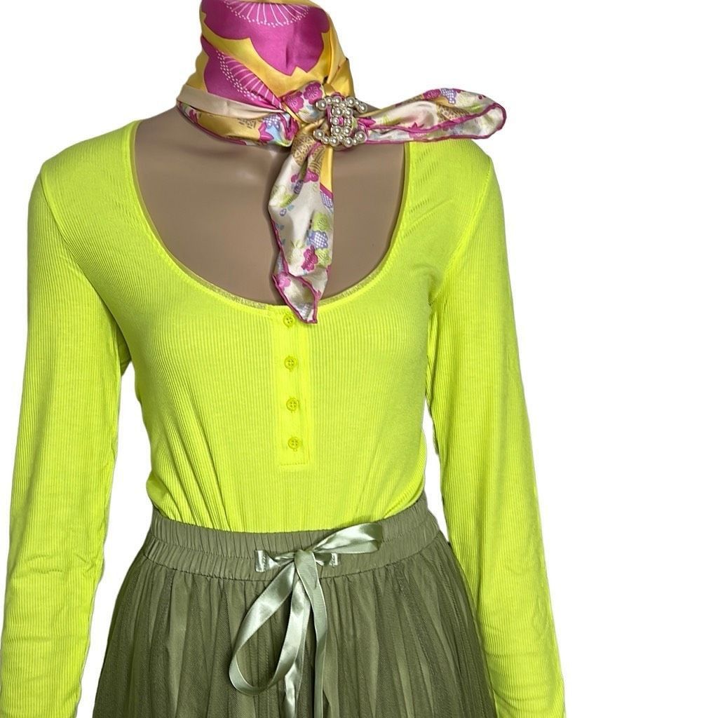 Wolford NWT Wolford Henley String Body Green L Size L / US 10 / IT 46 - 12 Thumbnail