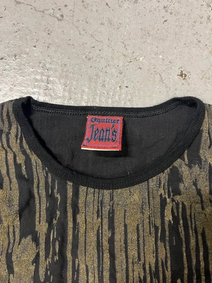 Jean Paul Gaultier × Vintage FW1998 Jean Paul Gaultier Olive Velvet Long Dress Size M / US 6-8 / IT 42-44 - 6 Thumbnail