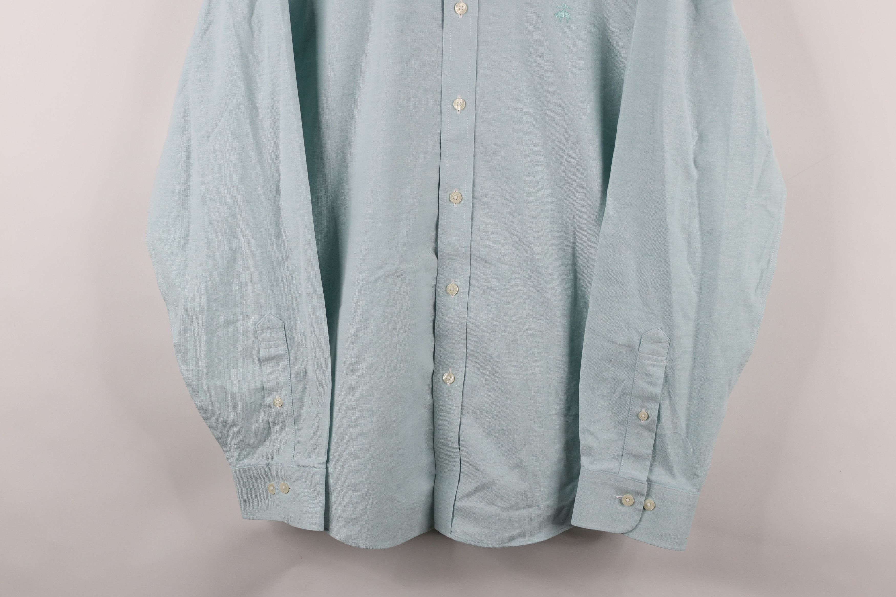 Brooks Brothers × Vintage Brooks Brothers Stretch Original Cotton Button Down Shirt Size US L / EU 52-54 / 3 - 3 Thumbnail