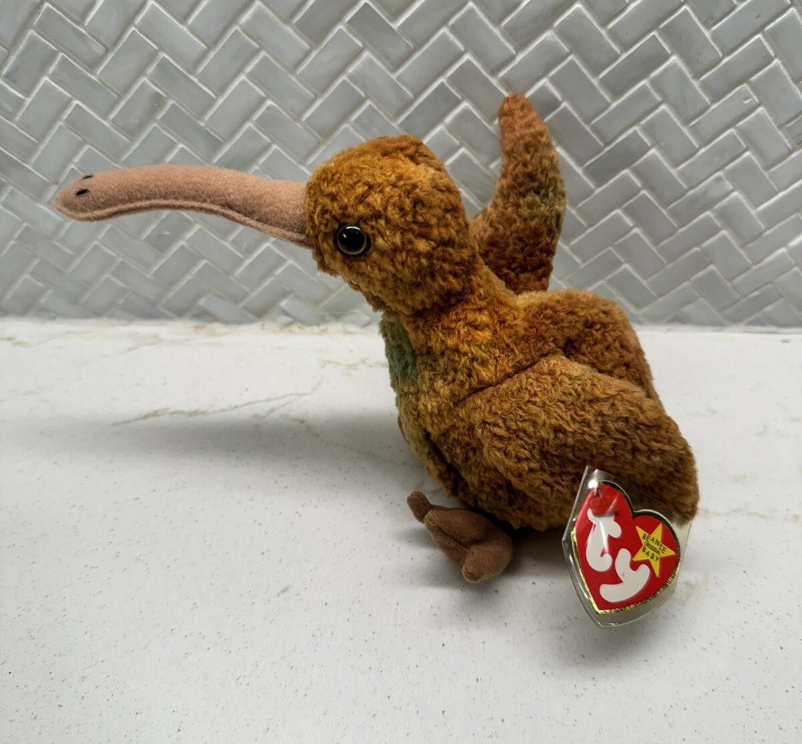 Tyler The Creator Beak Kiwi Bird 5th Gen 1998 Retired Ty The Beanie Babies Size ONE SIZE - 1 Thumbnail