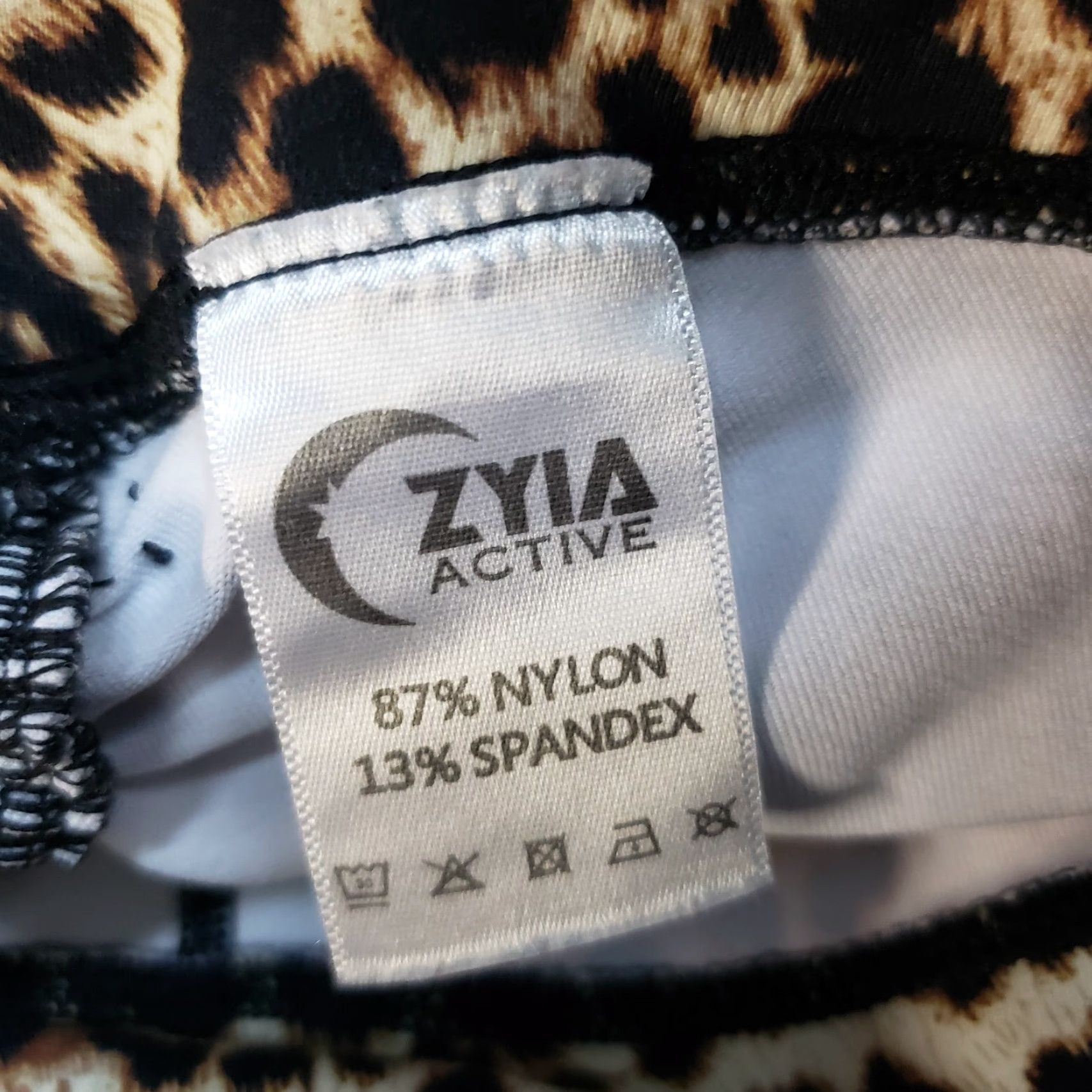 Vintage Zyia Womens Leggings Sz 4 Brown Animal Print Shirt? Size 27" / US 4 / IT 40 - 6 Thumbnail