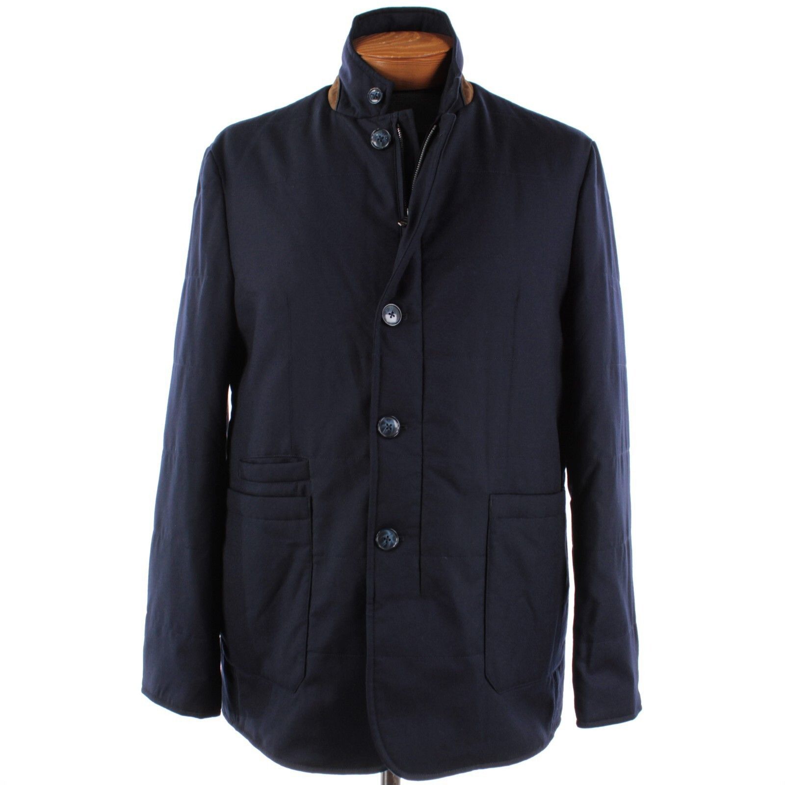 Zanella Zanella Coat Size XL US In Blue Wool Size US XL / EU 56 / 4 - 1 Thumbnail