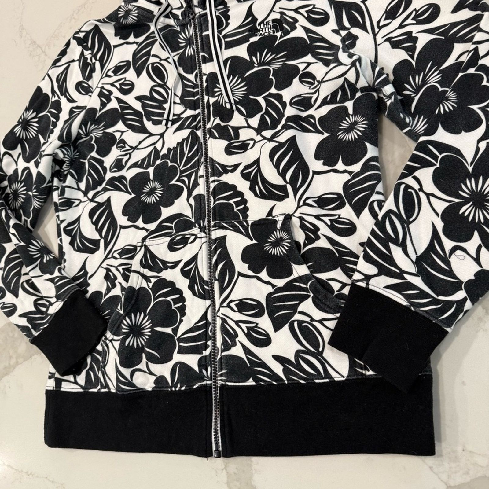 The North Face The North Face Floral FullZip Hoodie Sweatshirt Womens Large Size L / US 10 / IT 46 - 2 Thumbnail