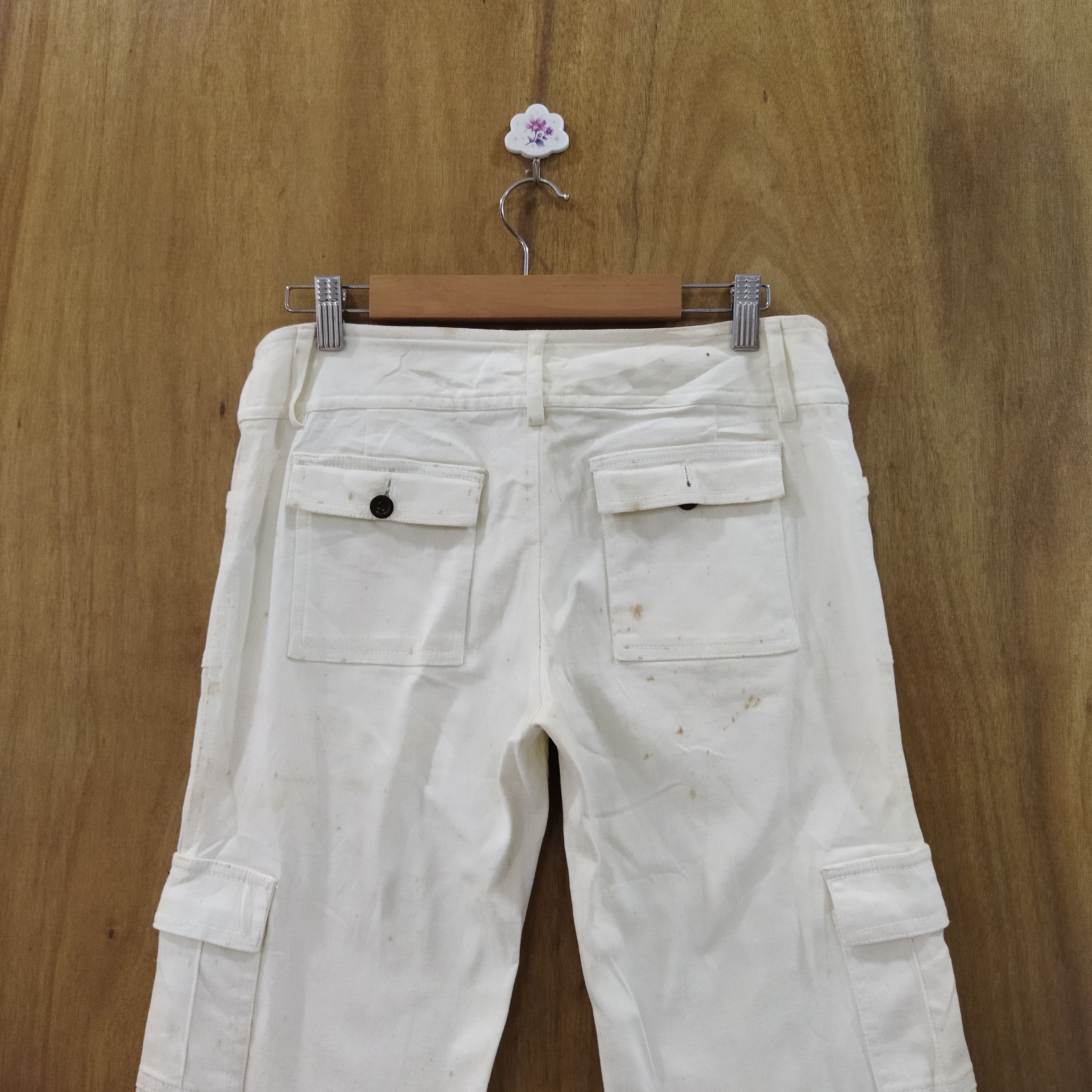 Japanese Brand MK KLEIN WHITE YELLO CARGO PANTS Size US 29 - 9 Thumbnail