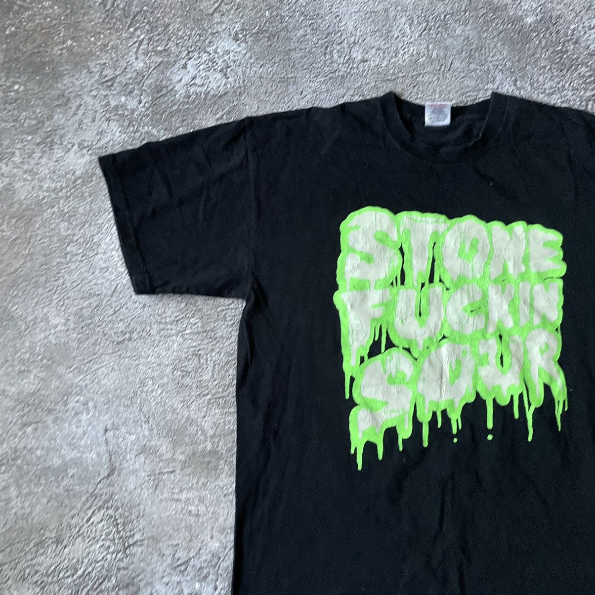 Vintage Vintage Y2K Abstract Graphic Tee Grunge Thrashed Black M Size US M / EU 48-50 / 2 - 4 Thumbnail