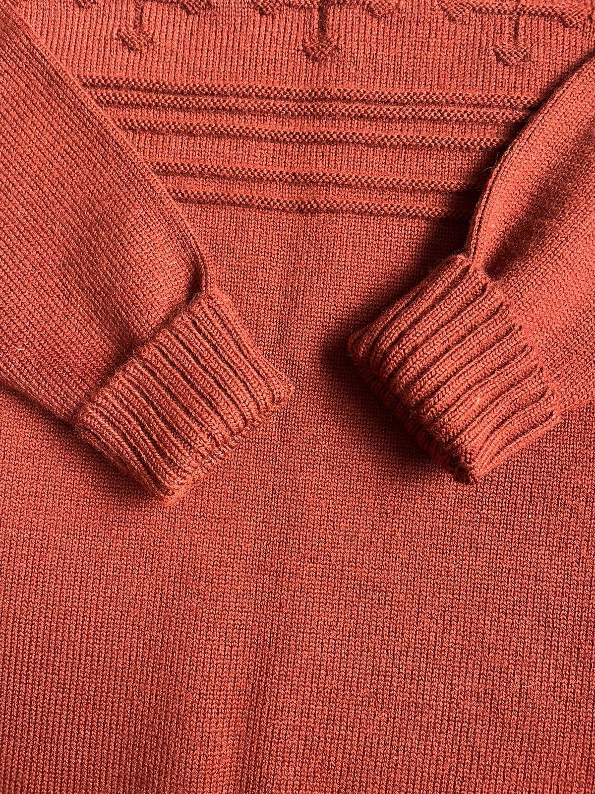Le Tricoteur Guernsey Vintage Traditional Guernsey Brown Cross Wool Jumper Sweater Size US L / EU 52-54 / 3 - 7 Thumbnail