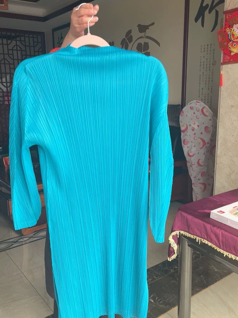 Issey Miyake issey miyake size:3 Lake blue dress 2505-Nextarrow Size XXS / US 00 / IT 34 - 1 Thumbnail