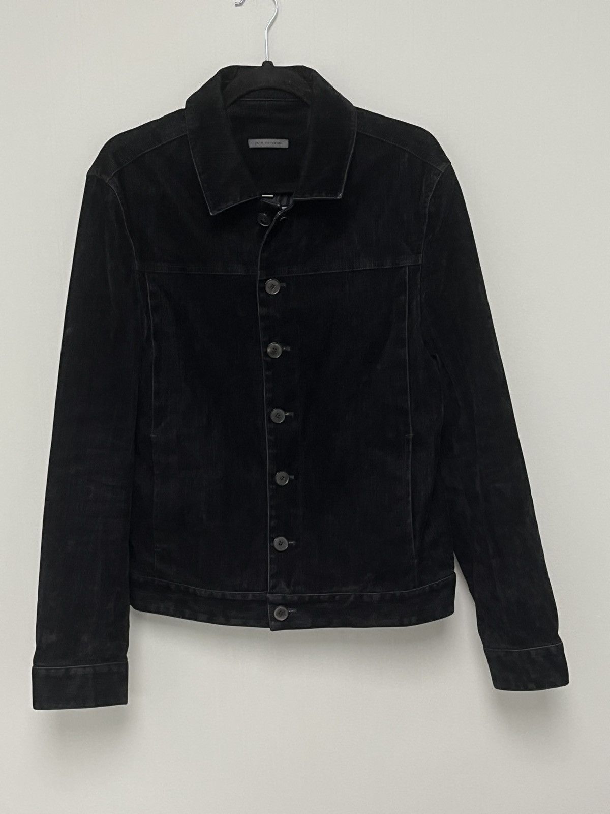 John Varvatos Flocked Velvet Trucker size EU 48 USA 38 medium Size US M / EU 48-50 / 2 - 6 Thumbnail