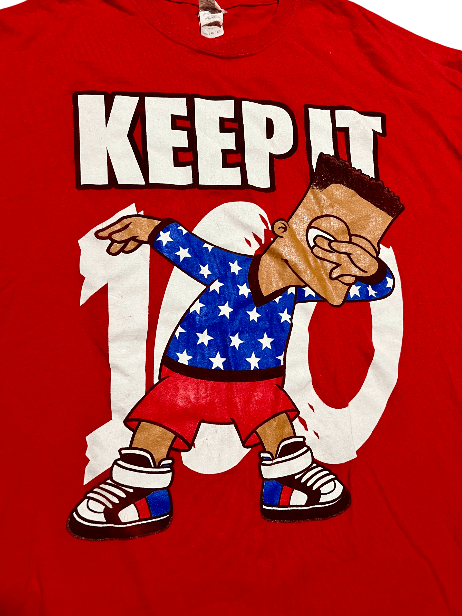 Gildan Bart Simpson Vintage Keep It 100 Dabbing Y2K Graphic T-Shirt Size US XXL / EU 58 / 5 - 2 Thumbnail