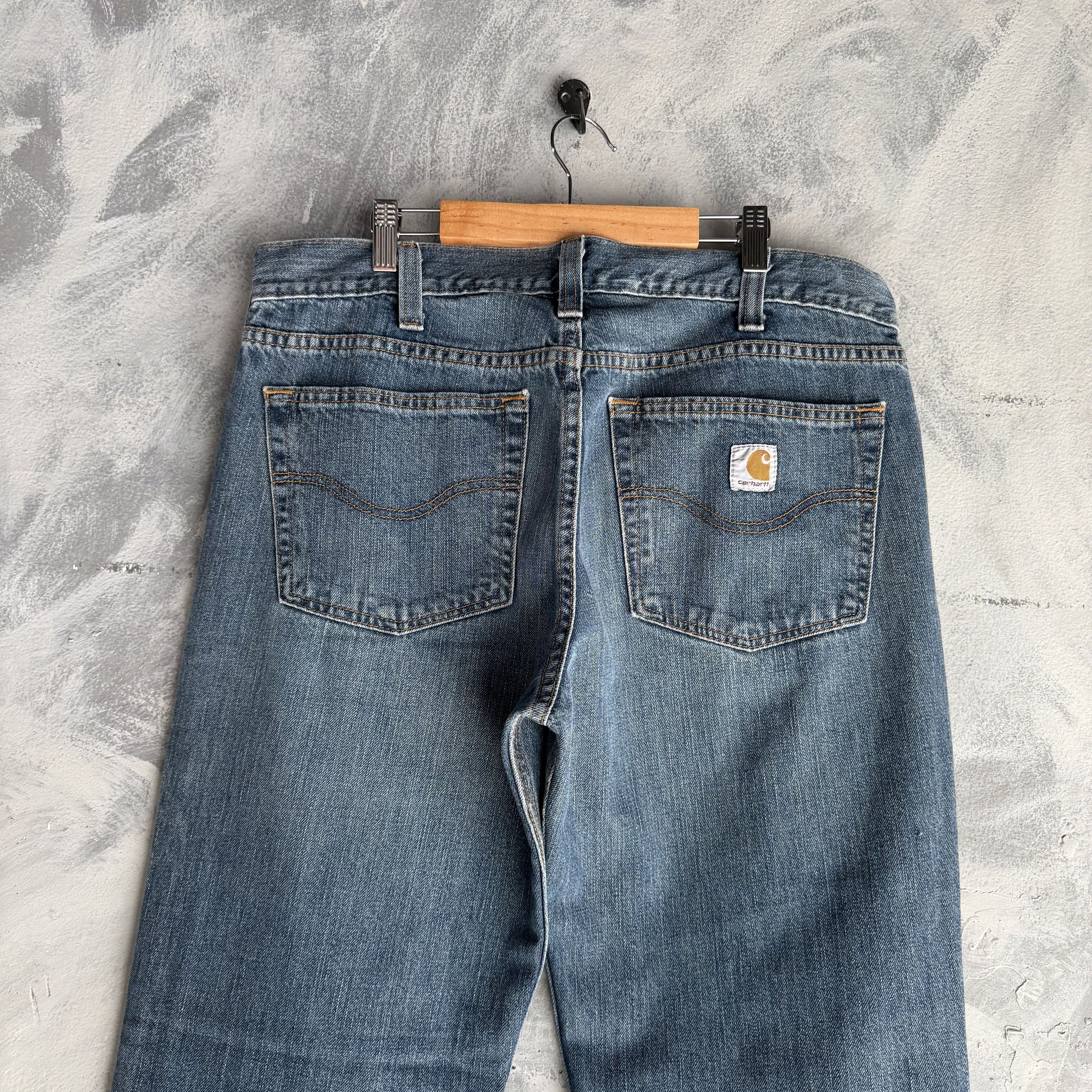 Carhartt Carhartt Jeans Men’s Size 34x34 (34x29) Dark Blue Relaxed Size US 34 / EU 50 - 2 Thumbnail