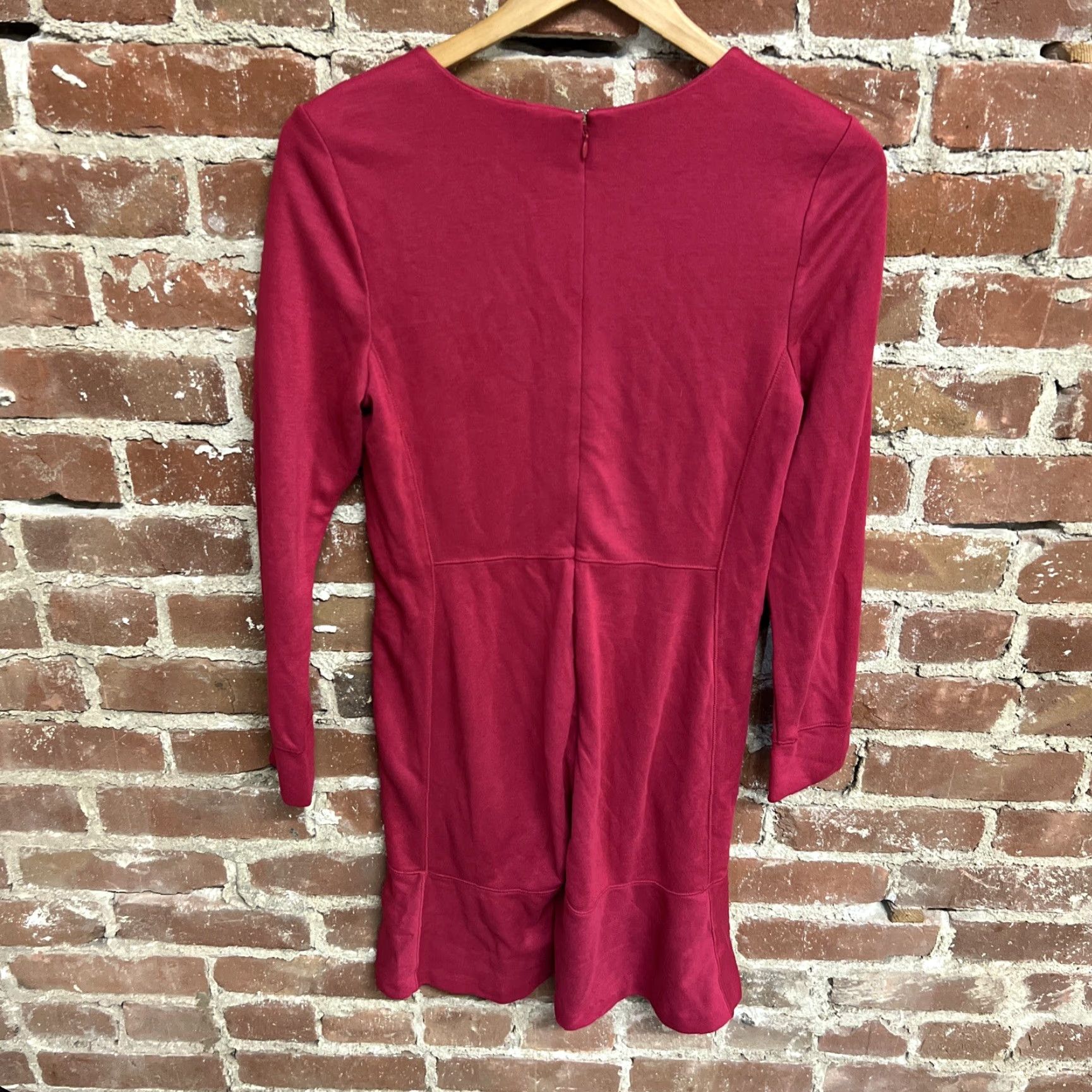 Loft LOFT Womens Dress Pink 3/4 Sleeve NWT 6 Knit sheath Peplum Knee Length Casual Party/Cocktail Womens Size M / US 6-8 / IT 42-44 - 3 Thumbnail