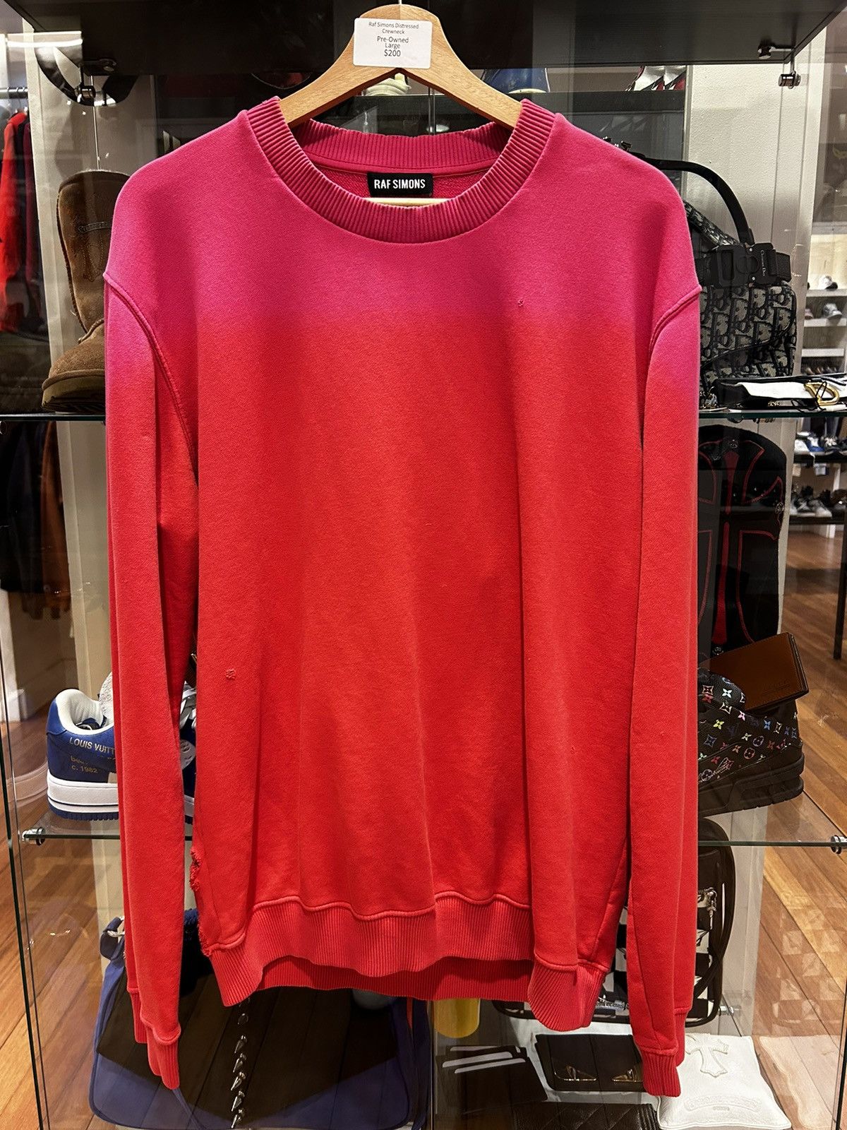 Raf Simons RAF Simons Distressed Crewneck Size US L / EU 52-54 / 3 - 1 Thumbnail