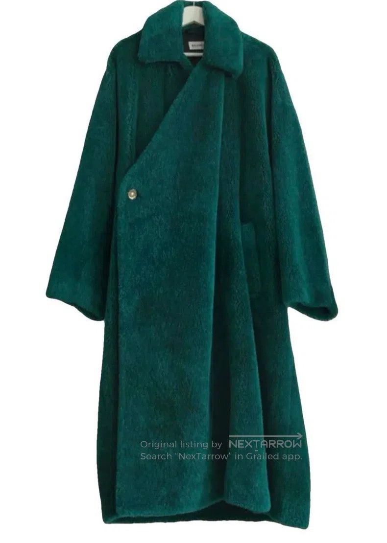 Balenciaga Balenciaga Dark green Teddy wrap-style coat Size XXS / US 00 / IT 34 - 2 Thumbnail