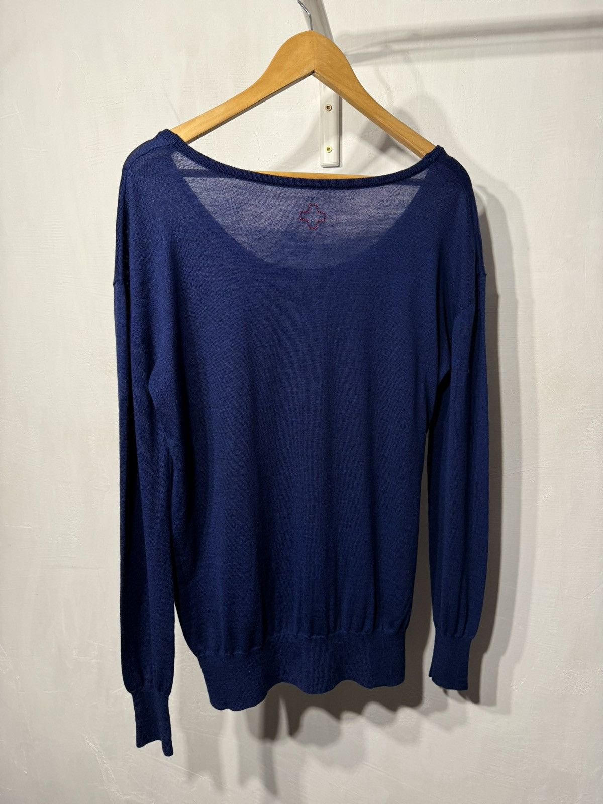 A.F. Vandevorst Vintage A. F. VANDEVORST Asymmetric Merino Wool Sweater Top Size ONE SIZE - 4 Thumbnail