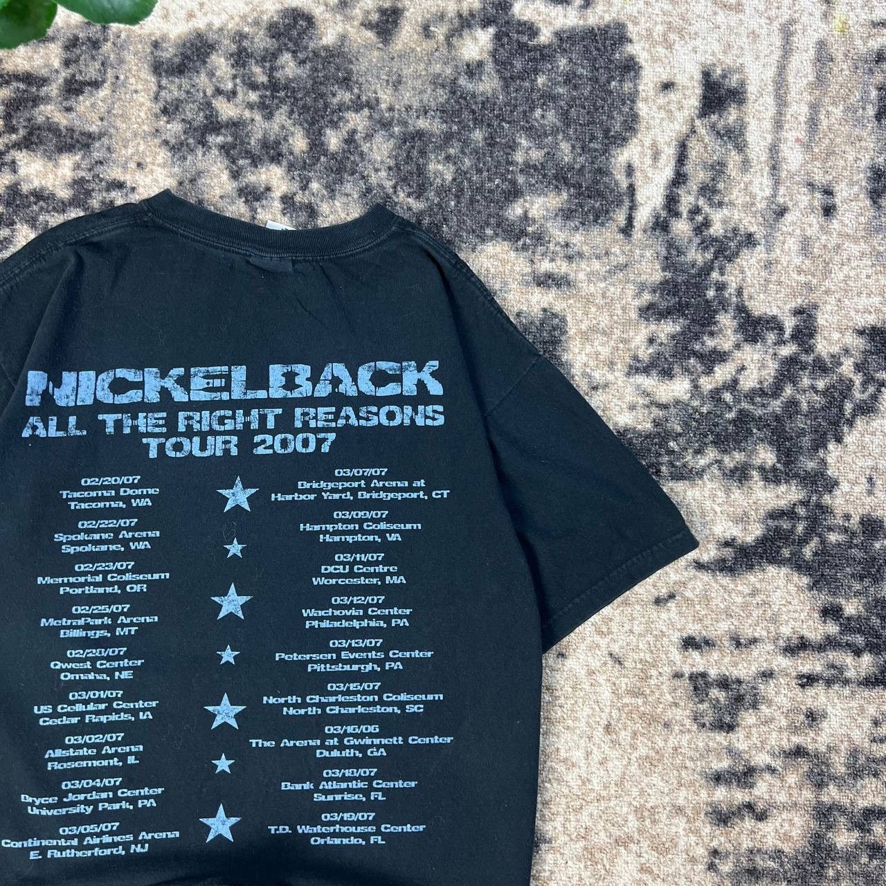 Band Tees Nickelback Vintage Y2K Big Logo Rock Band T-Shirt 1TS82 Size US L / EU 52-54 / 3 - 7 Thumbnail