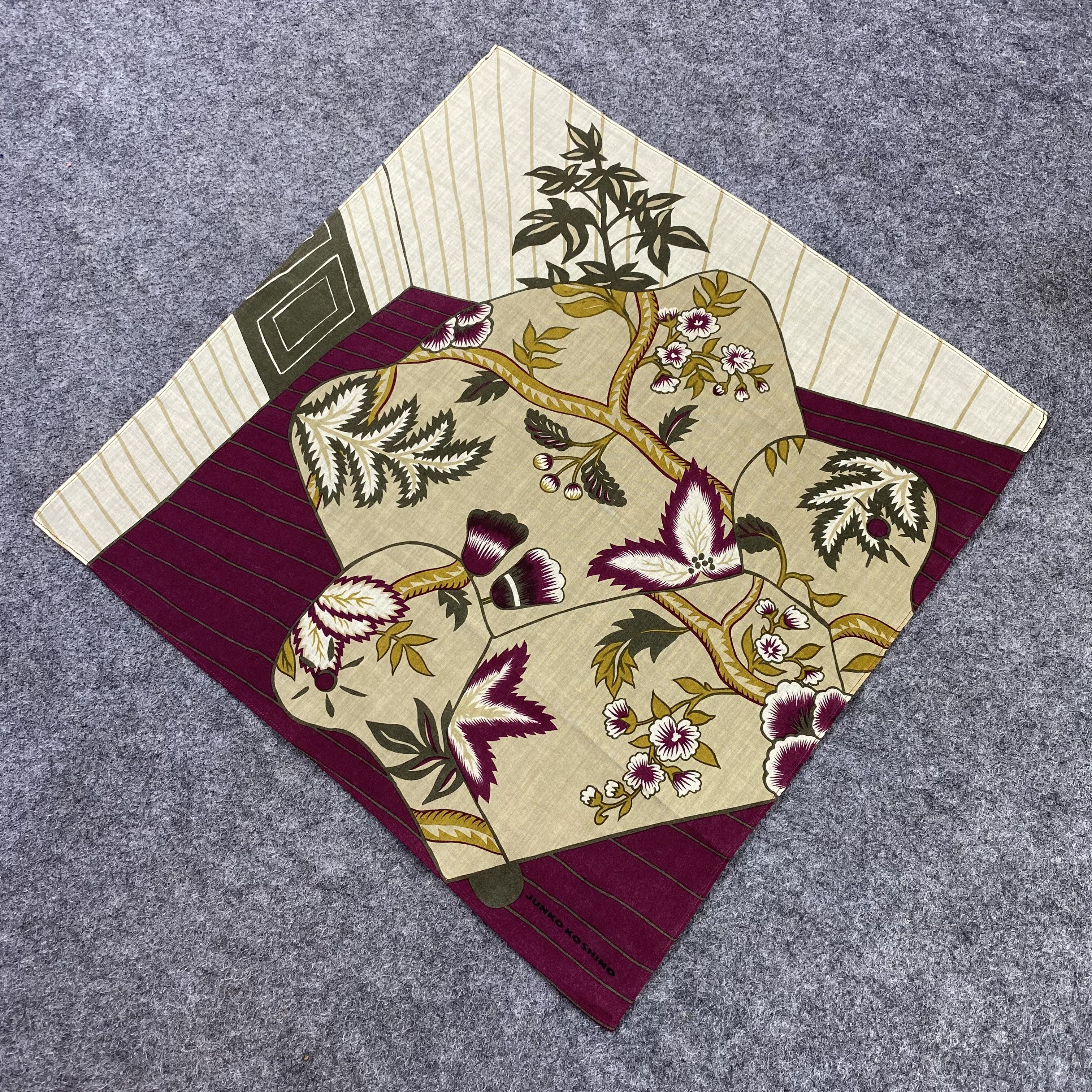 Japanese Brand Junko Koshino Handkerchief / Bandana / Neckerchief-B1057 Size ONE SIZE - 4 Thumbnail