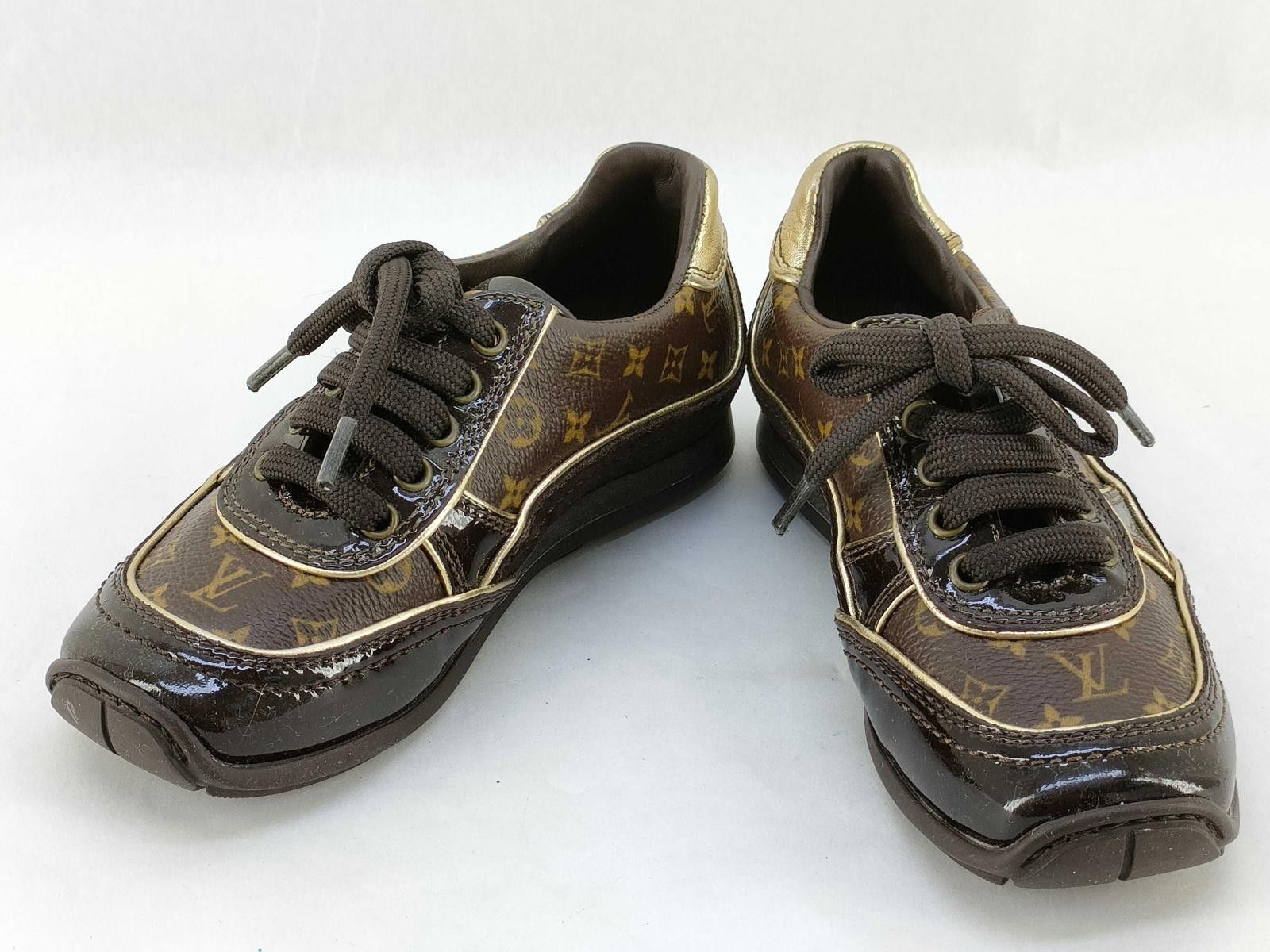 Louis Vuitton Kid's Louis Vuitton Monogram Sneakers Size US 5 / EU 37 - 1 Thumbnail
