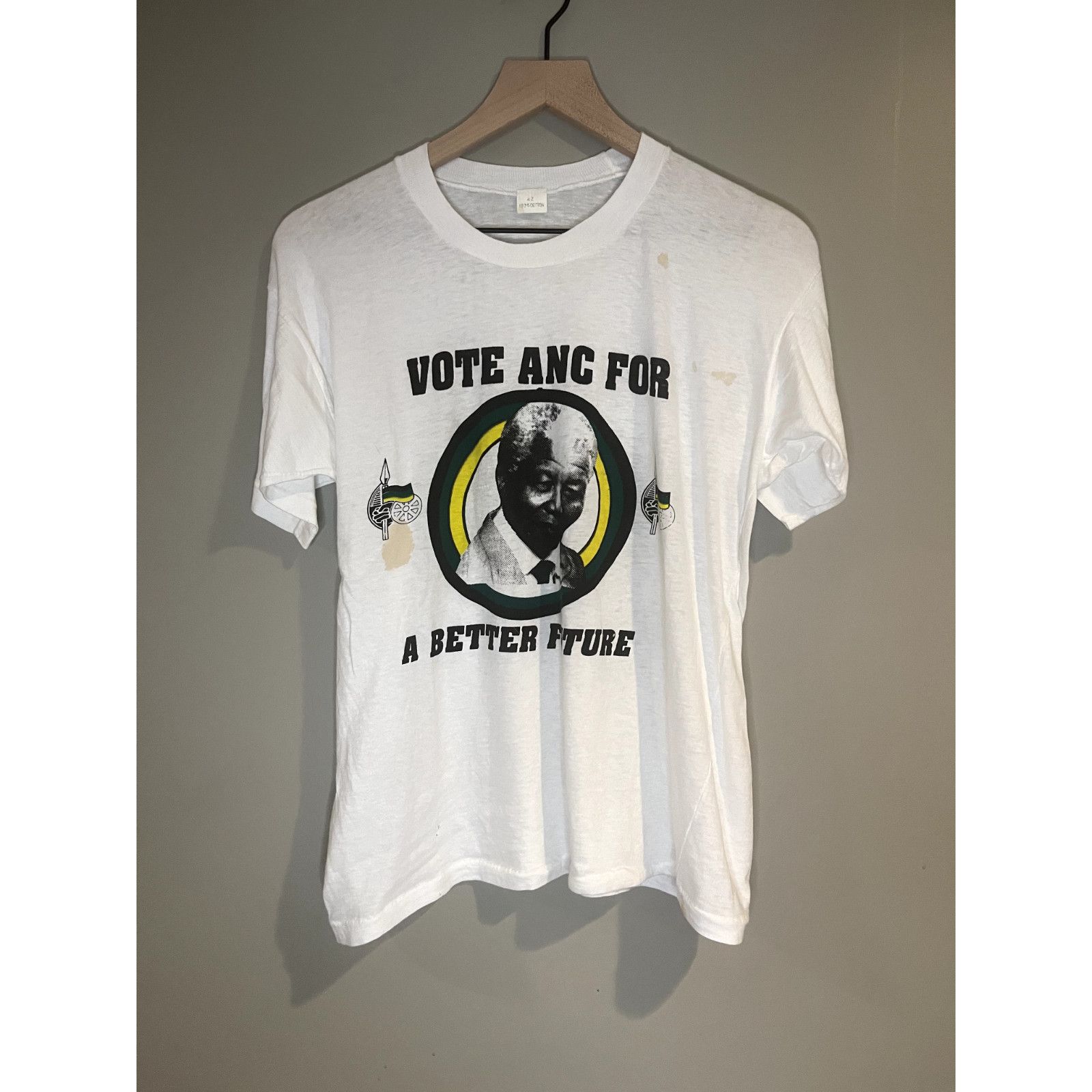 Vintage Vintage Nelson Mandela Election Shirt Size US M / EU 48-50 / 2 - 1 Thumbnail