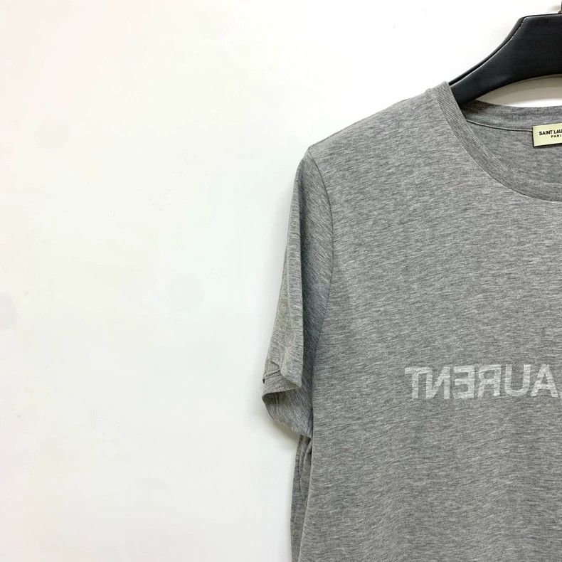 Saint Laurent Paris Saint Laurent Gray chest logo short sleeve 2504-Nextarrow Size US XXL / EU 58 / 5 - 7 Thumbnail