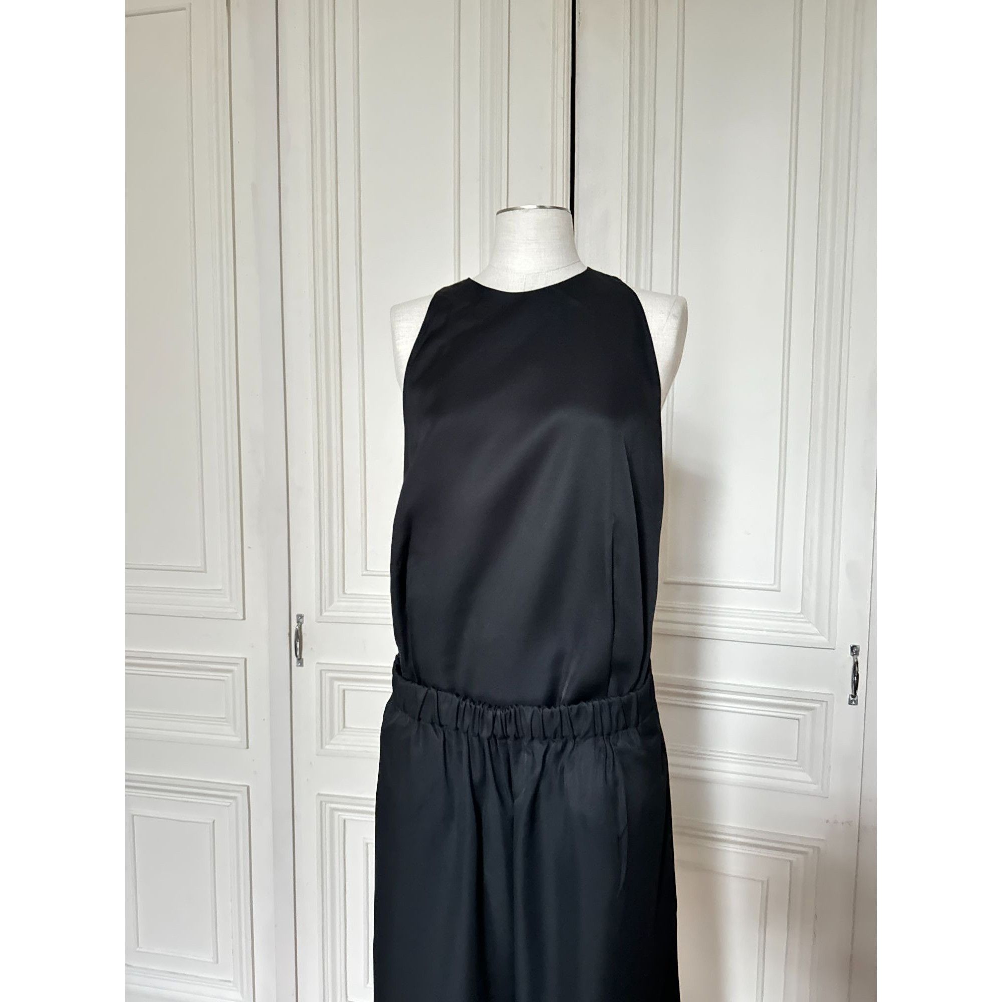 Celine Phoebe Philo Black Wide-Leg Jumpsuit Size M / US 6-8 / IT 42-44 - 2 Thumbnail