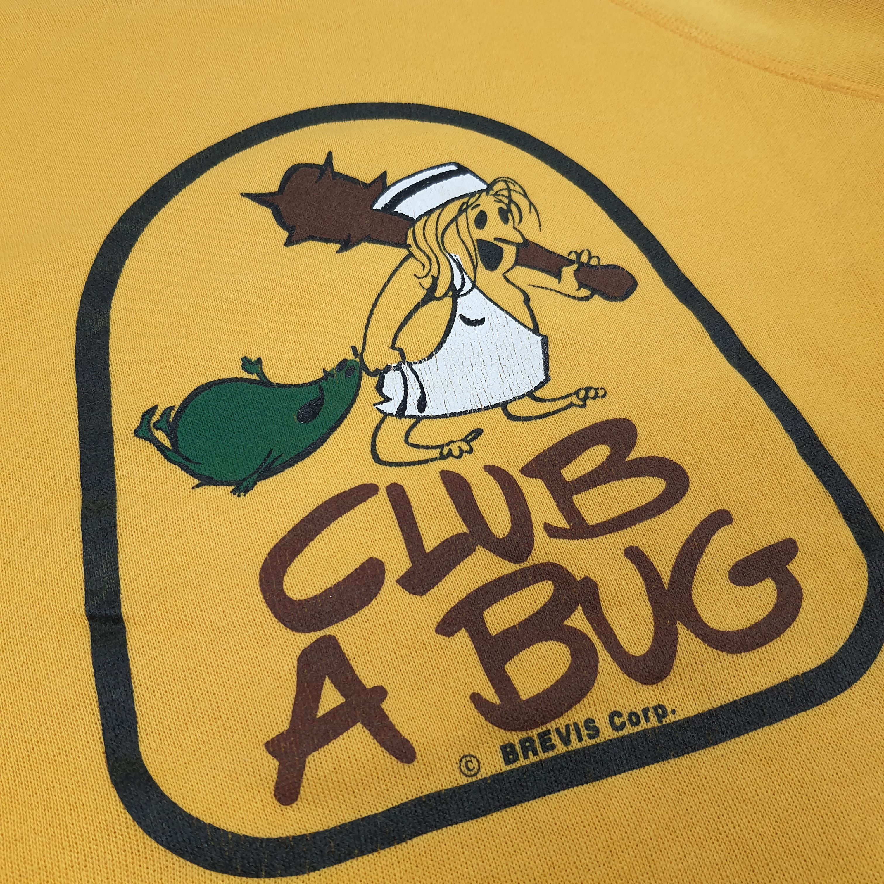 Hanes Vintage 80s "Club A Bug" Brevis Corp Promo Sweatshirt C278N5 Size US M / EU 48-50 / 2 - 3 Thumbnail