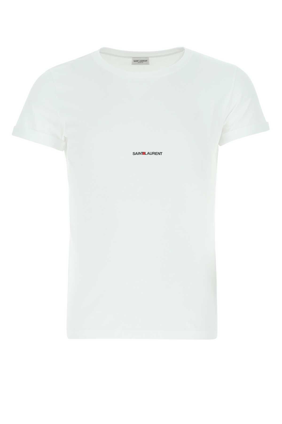 image of Saint Laurent Paris Ts C/r Classique in White, Men's (Size XL)