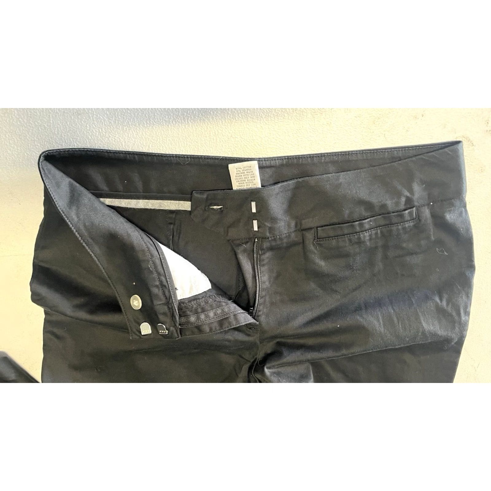 Elleme Ellemenno Capri Pants Women's 11 Black Zip Fly Wide-Leg Casual Office Women Pants Size 32" / US 10 / IT 46 - 6 Thumbnail
