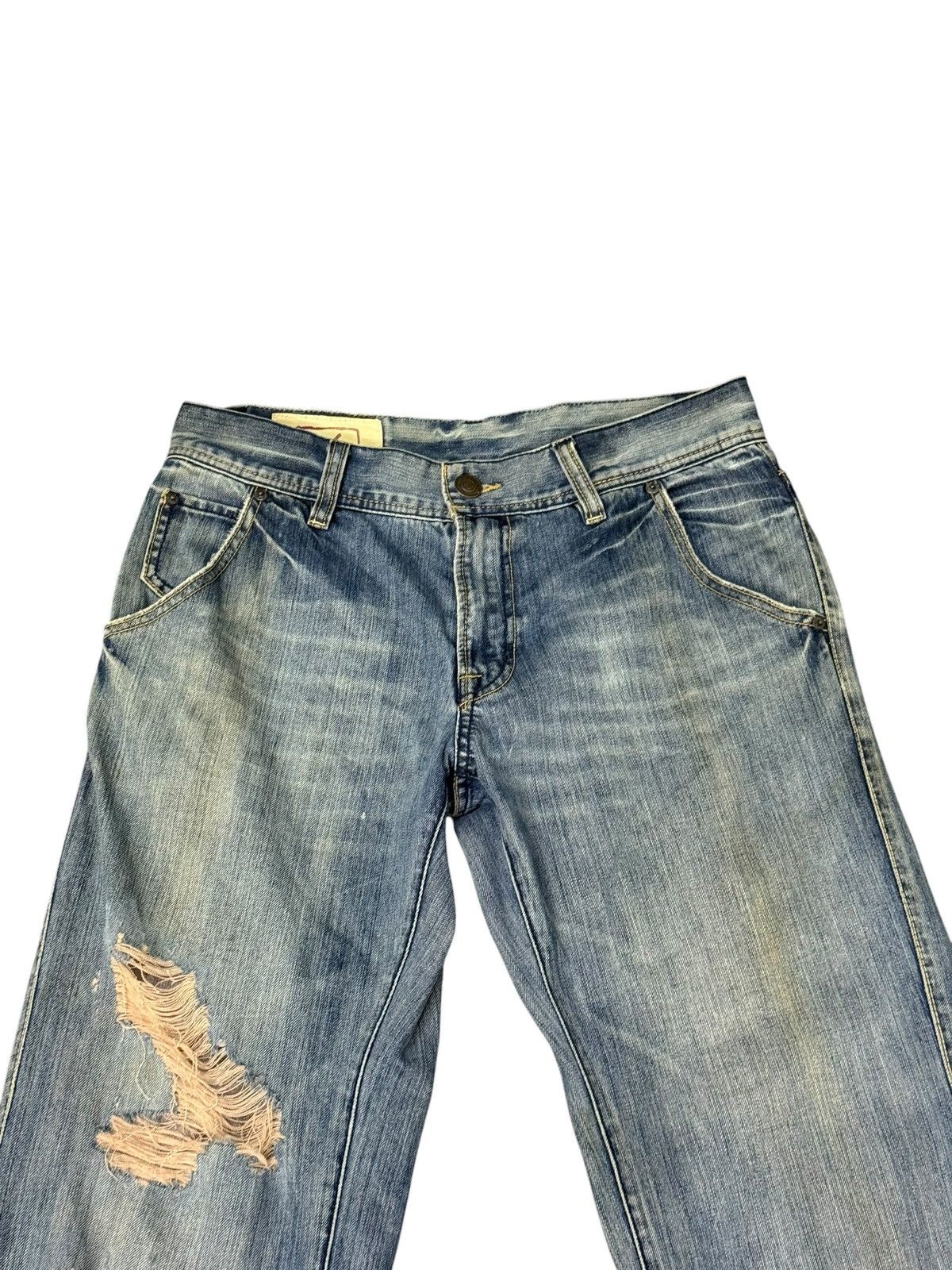 Japanese Brand Loose Jeans Rush Hour Distress Faded amiri dior homme 3🟦5 Size US 33 - 6 Thumbnail