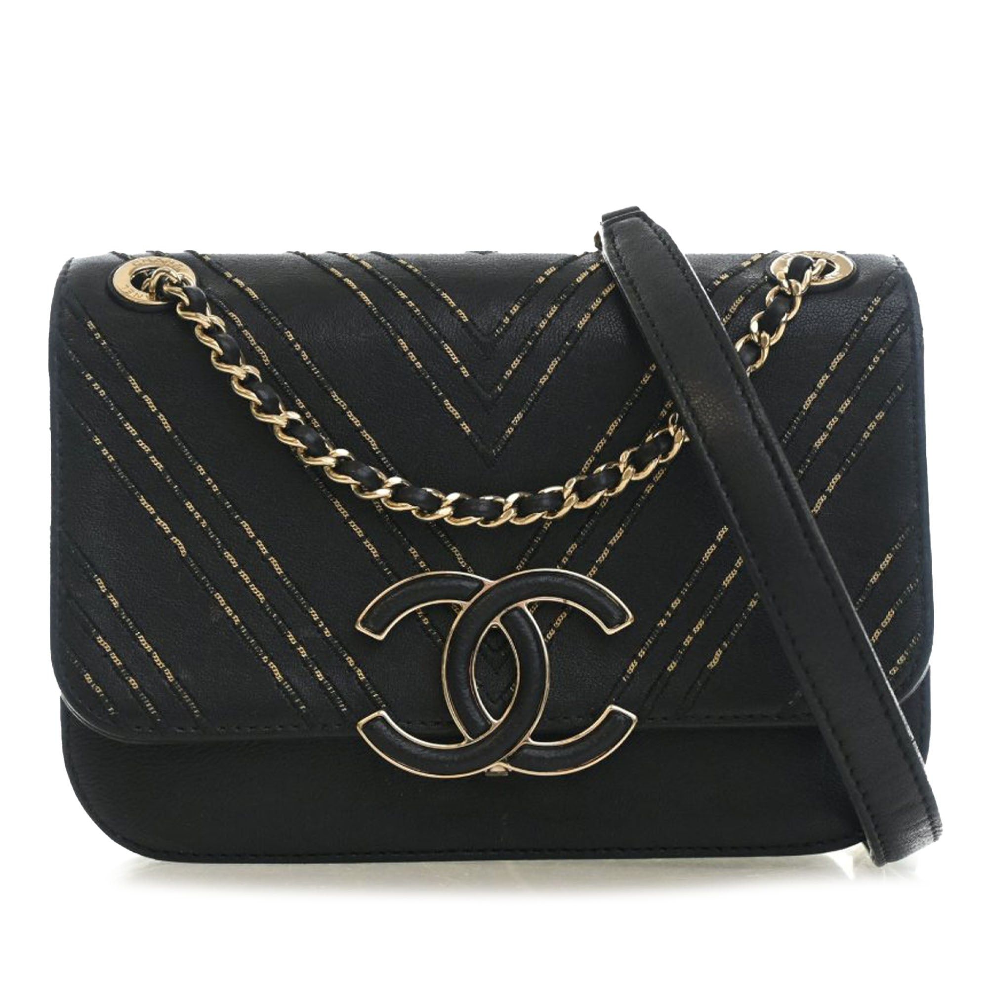 Chanel Small Chevron Sheepskin Subtle Flap Size ONE SIZE - 1 Thumbnail