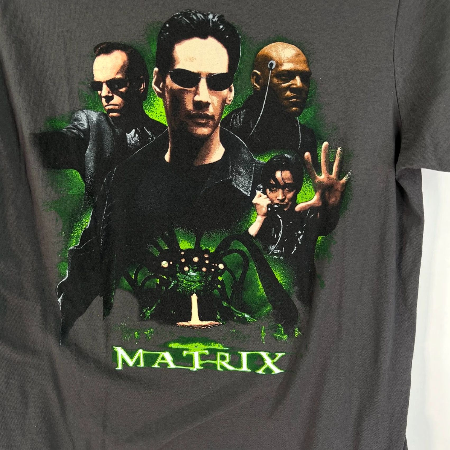 Vintage Matrix Move T Shirt Adult M Gray Graphic Tee Mens 90s Logo Cotton Short Sleeve Crew Neck Shirt Size US M / EU 48-50 / 2 - 2 Thumbnail