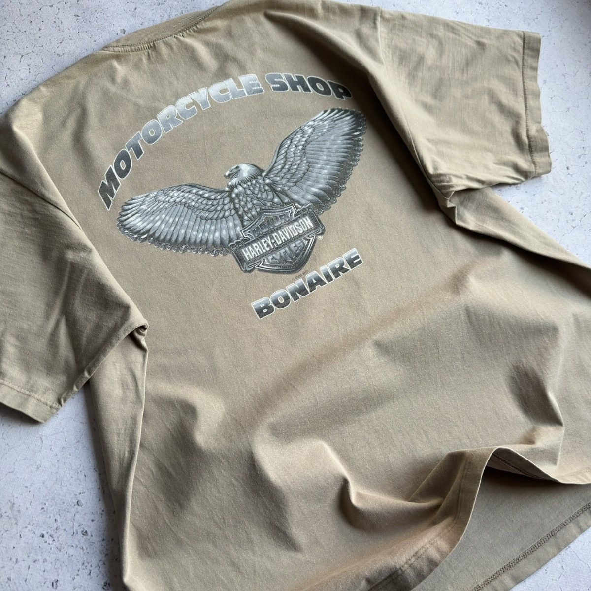 Harley Davidson Vintage 2005 Harley Davidson Motorcycles Eagle Tee Size US XL / EU 56 / 4 - 9 Thumbnail