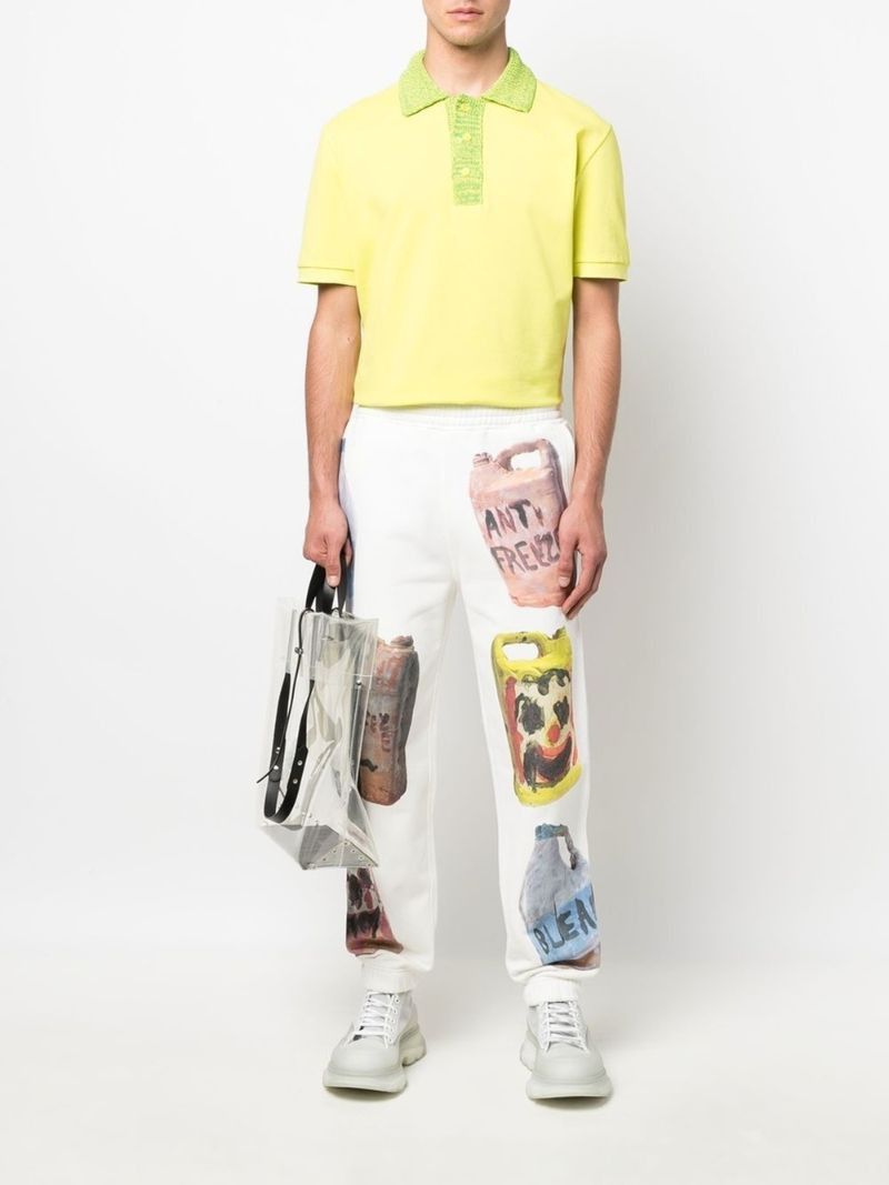 Givenchy x Josh Smith Cream Ceramics Print Sweatpants Size US 28 / EU 44 - 4 Thumbnail