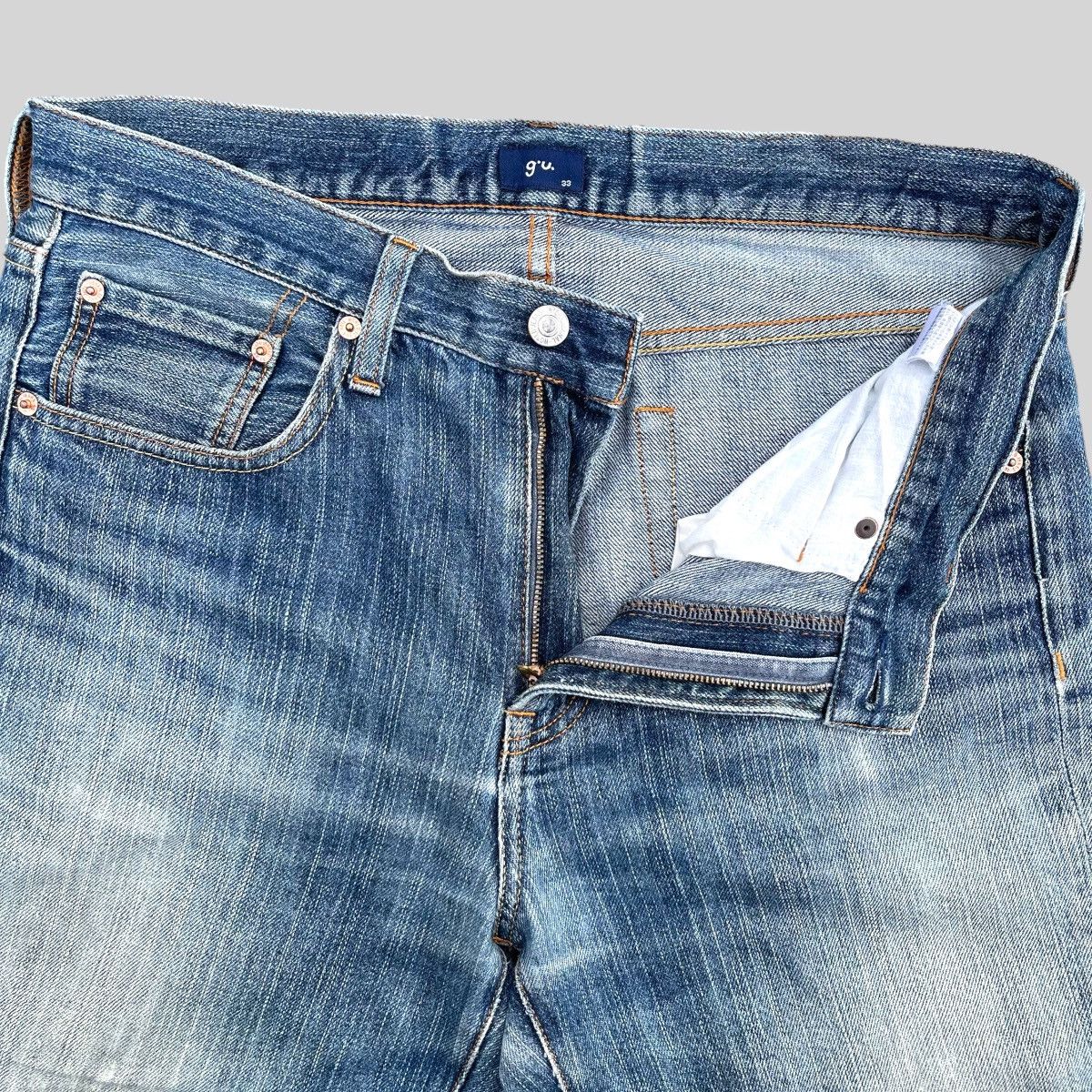 Other 🔥 Gu Light Blue Distressed Denim W33 🔥 Size US 33 - 9 Thumbnail