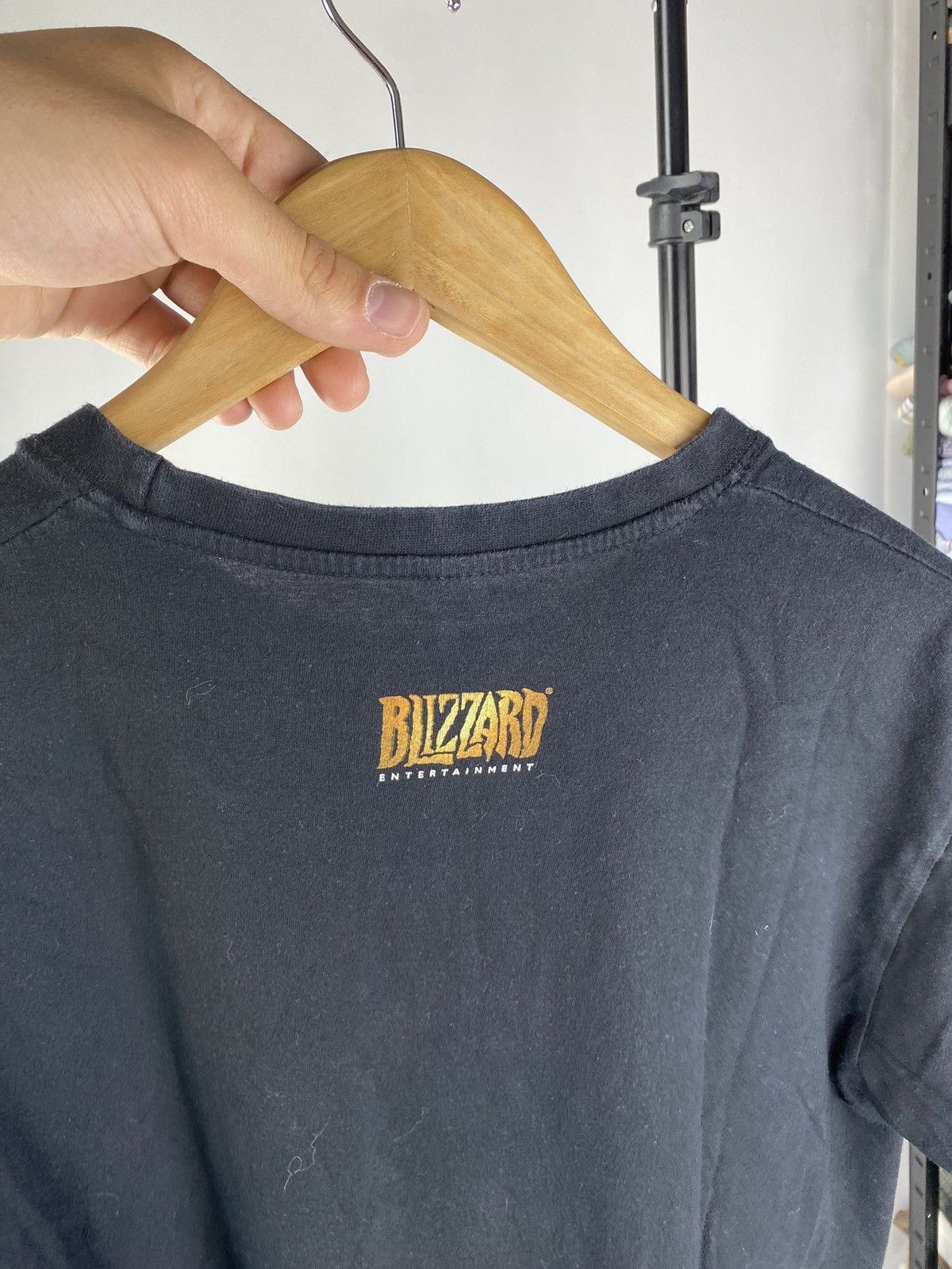Vintage 00s🔥VNTG WORLD OF WARCRAFT LEGION BLACK FADED TEE RARE Size US M / EU 48-50 / 2 - 5 Thumbnail