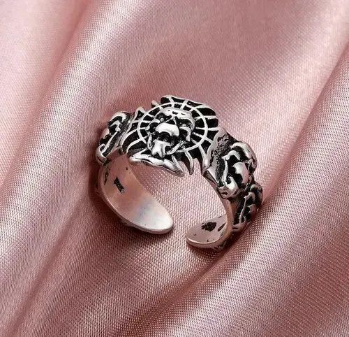 Other Mini Skulls Adjustable Punk Gothic Retro Unisex Ring Size ONE SIZE - 4 Thumbnail