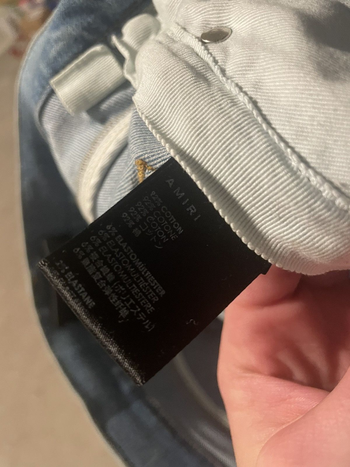 Amiri Amiri paint drip denim blue Size US 30 / EU 46 - 17 Thumbnail