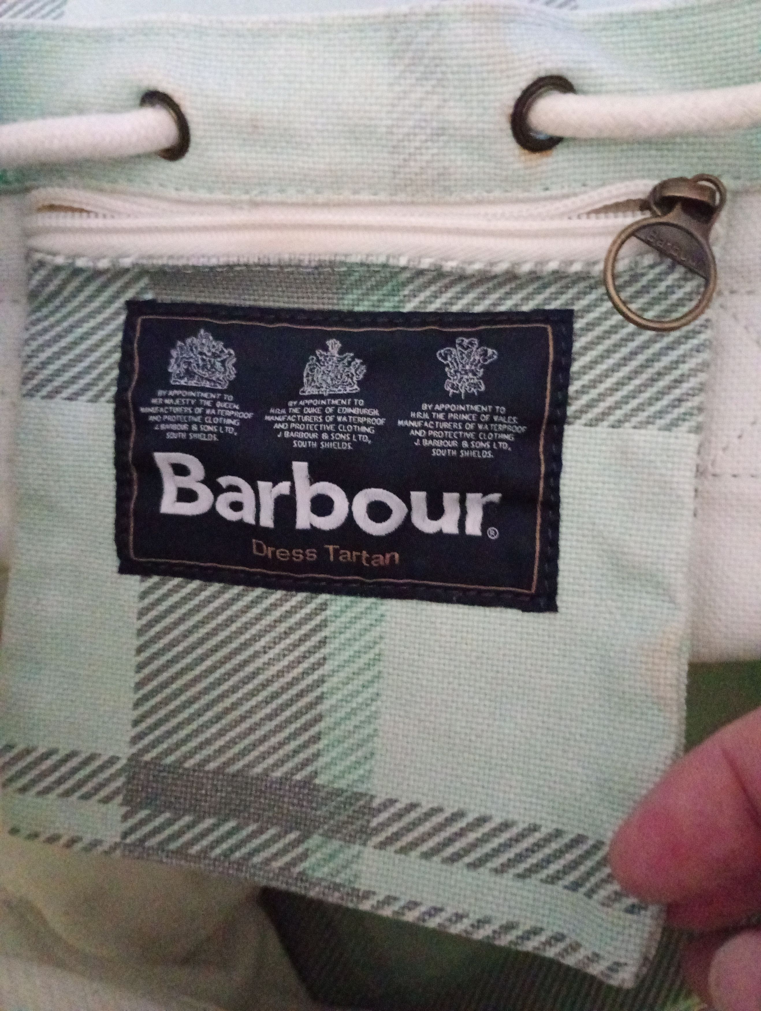 Barbour Barbour Rucksack Check Backpack Green Cotton Leather Size ONE SIZE - 14 Thumbnail
