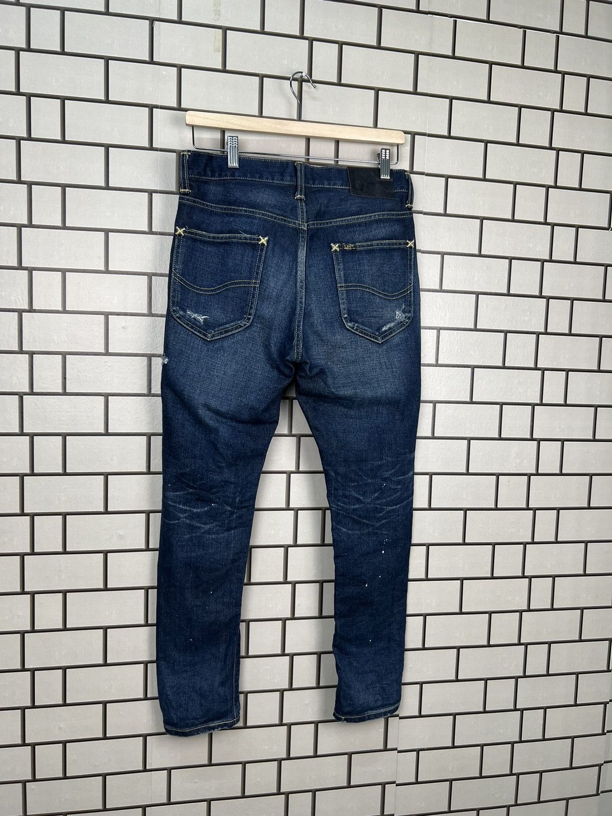Lee Vintage Lee Union Made Distressed Skinny Jeans Size US 31 - 9 Thumbnail
