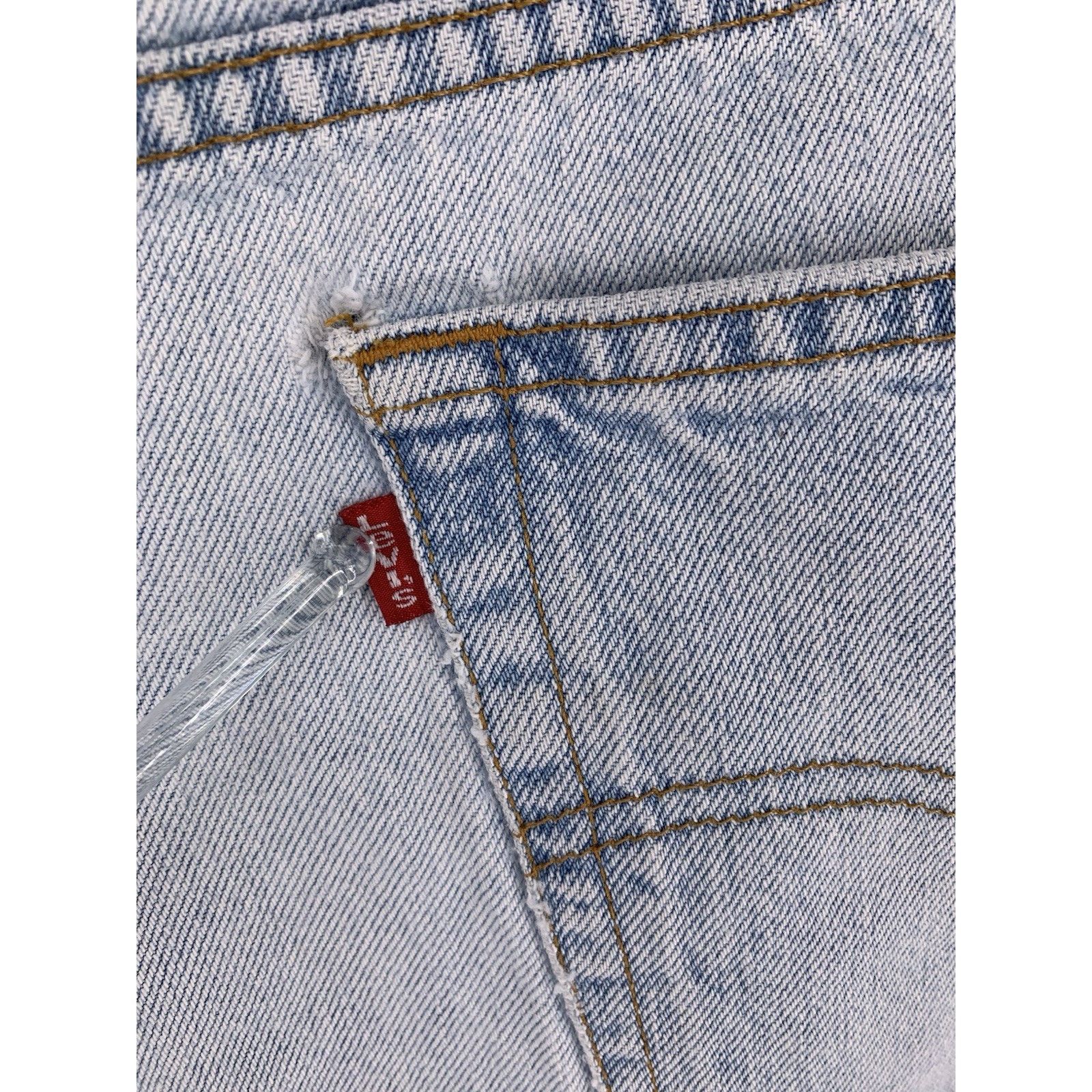 Levi's VTG Levi’s 550 Jeans 38x30 Blue Relaxed Fit USA Thrashed Size US 38 / EU 54 - 15 Thumbnail