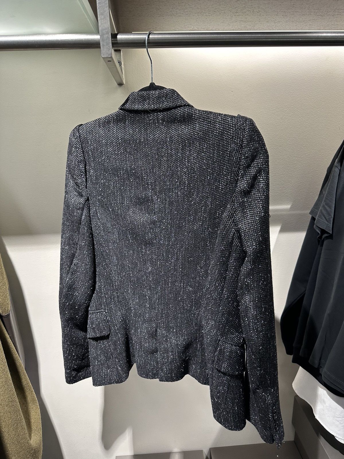 Ann Demeulemeester BNWT! Ann Demeulemeester fleece wool tweed blazer jacket Size XS / US 0-2 / IT 36-38 - 7 Thumbnail