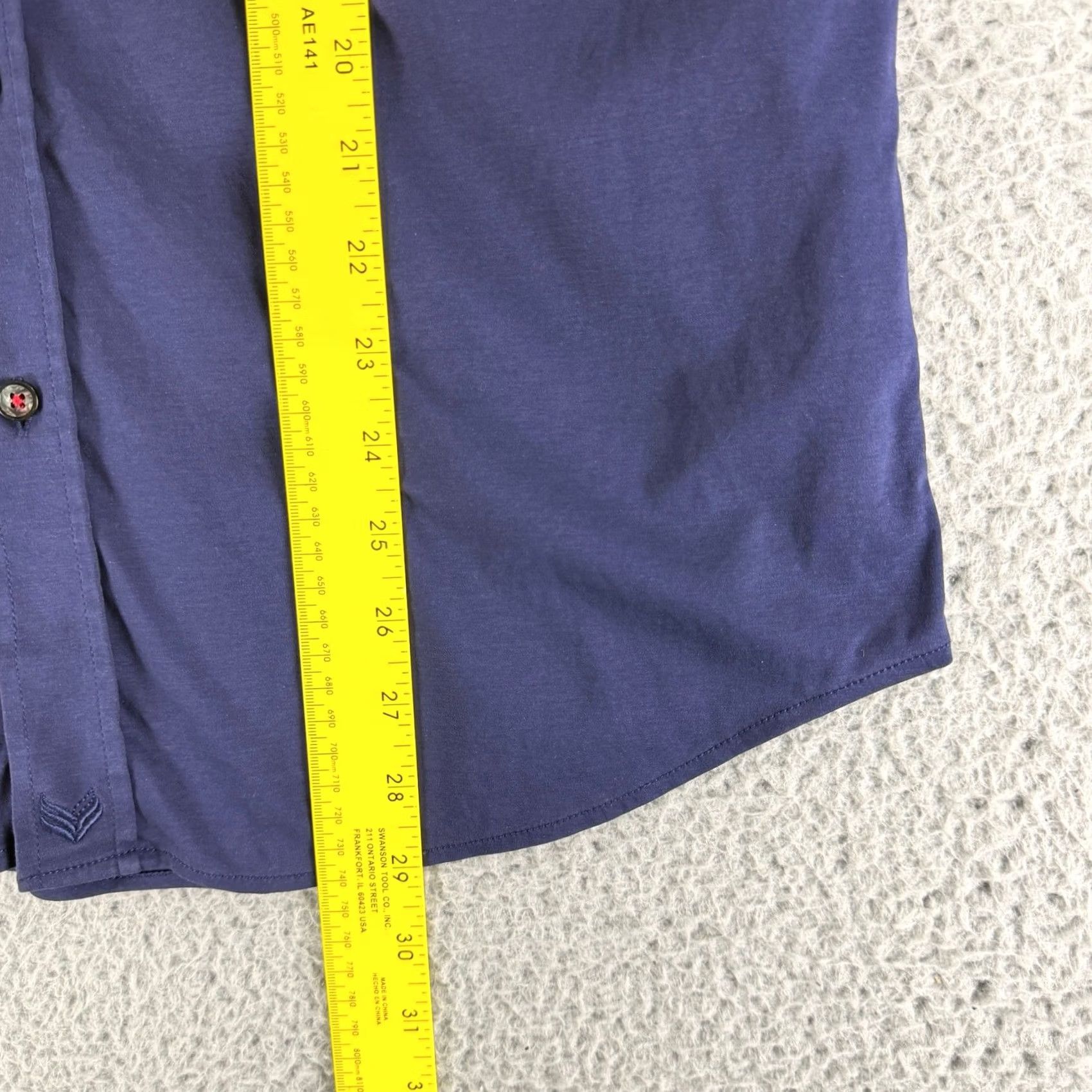 Vintage Buttercloth Button-Up Shirt Men L Blue Long Sleeve Knit Regular Fit Cotton Size US L / EU 52-54 / 3 - 6 Thumbnail