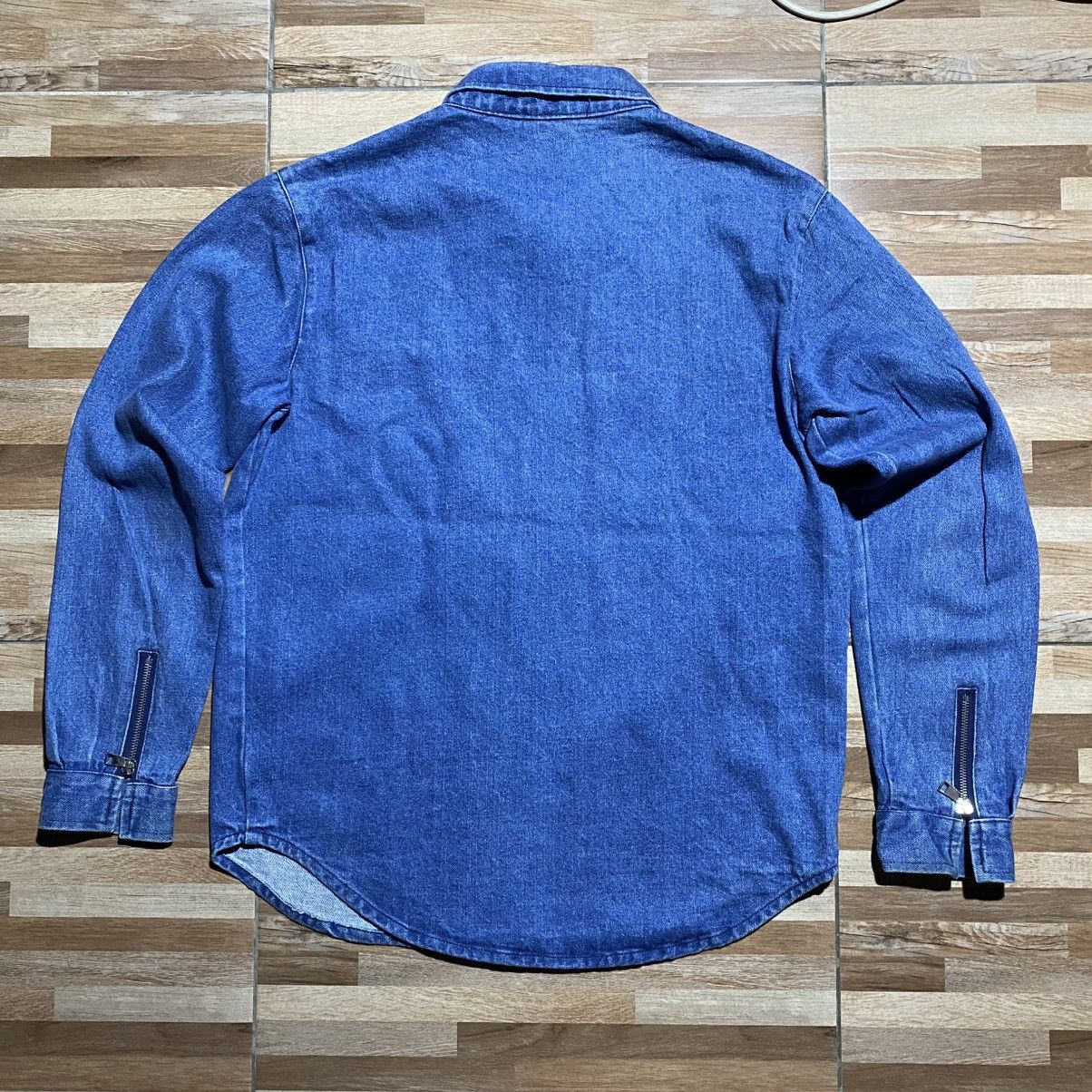 Japanese Brand Vintage Strom Raw Denim Zip Jacket Size US M / EU 48-50 / 2 - 2 Thumbnail