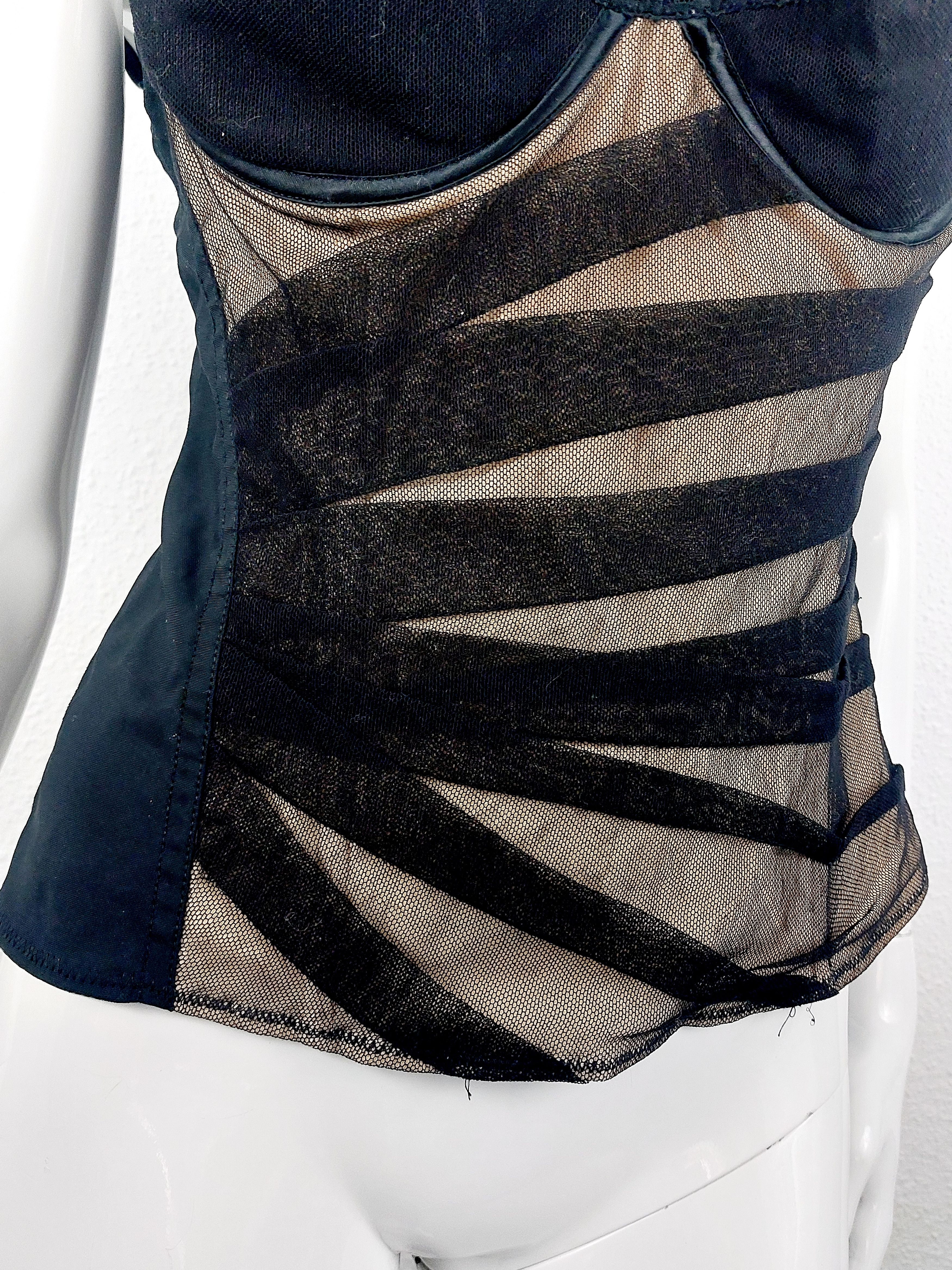Dolce & Gabbana D&G Dolce & Gabbana Gingham Check Chekered Corset Size L / US 10 / IT 46 - 4 Thumbnail
