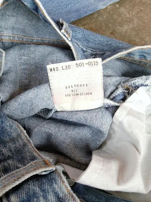 Levi's 90s Vintage Levis 501 Made In USA Distressed Jeans 38x30 Size US 38 / EU 54 - 10 Thumbnail