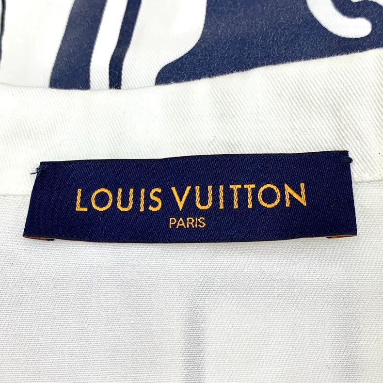Louis Vuitton Louis Vuitton White doll-trimmed cotton lapel single-breas Size US XXL / EU 58 / 5 - 6 Thumbnail