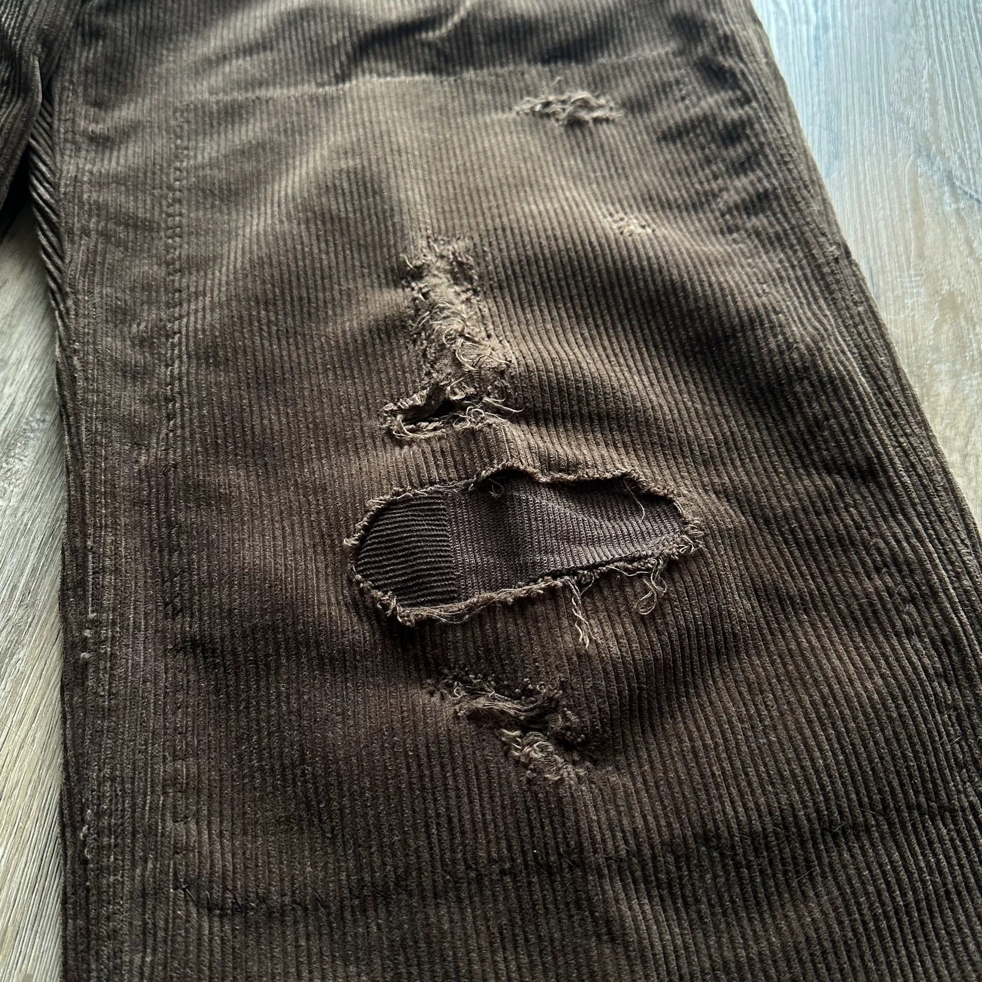 Old Joe OLD JOE Distressed Corduroy Pants Size US 32 / EU 48 - 6 Thumbnail