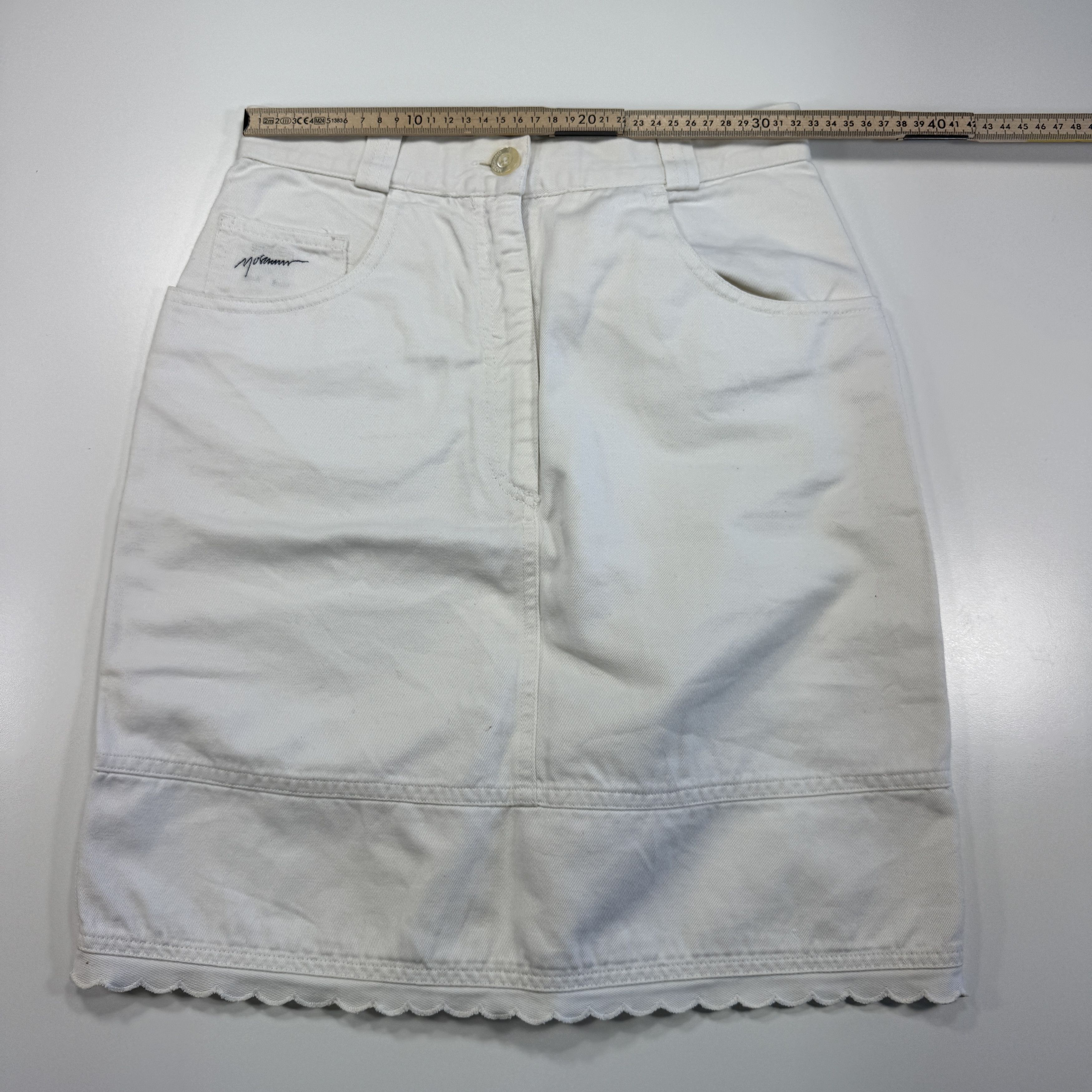 Moschino Moschino? Milano Vintage Jeans Mini Skirt Size 27" / US 4 / IT 40 - 3 Thumbnail