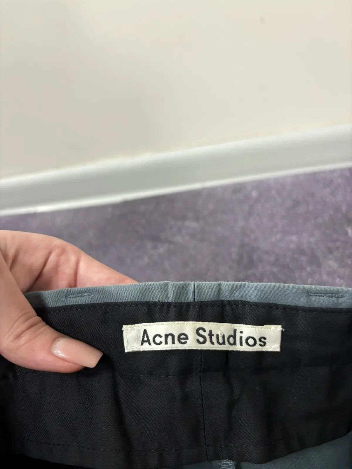 Acne Studios Acne Studios Max Satin Skinny Luxury Chino Pants Trousers Size US 28 / EU 44 - 10 Thumbnail