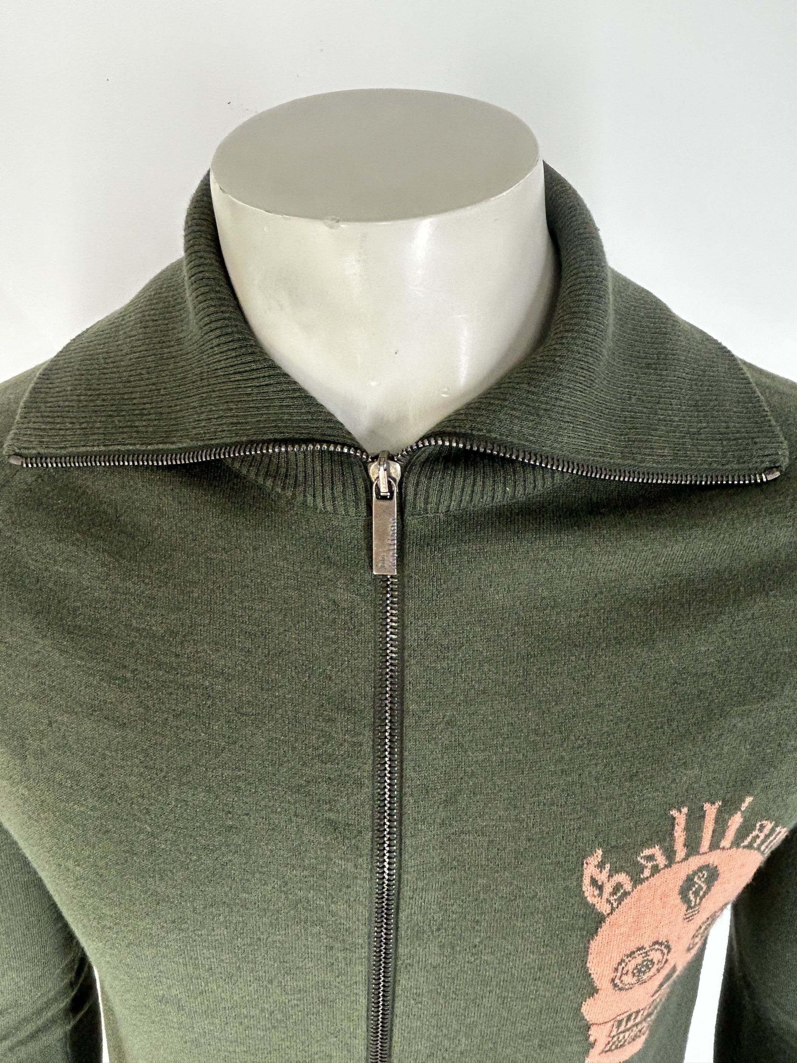 John Galliano John Galliano Fine Gauge Knitted Zip Through Cardigan Size US M / EU 48-50 / 2 - 4 Thumbnail